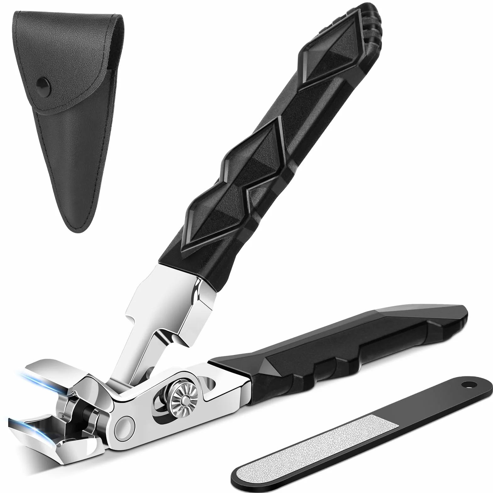 Euqvunn Tagliaunghie Professionale in Acciaio Inox per Unghie Spesse Mani e Piedi