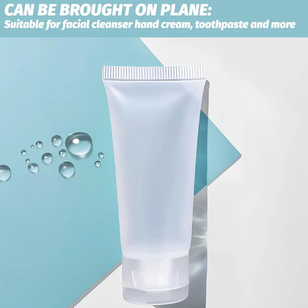 Flaconi da Viaggio,6 Pezzi Bottiglie da Viaggio,Contenitore da Viaggios per Liquidi,Trasparente Flaconi Viaggios,per Shampoo,Balsamo,Viaggi,Lozione