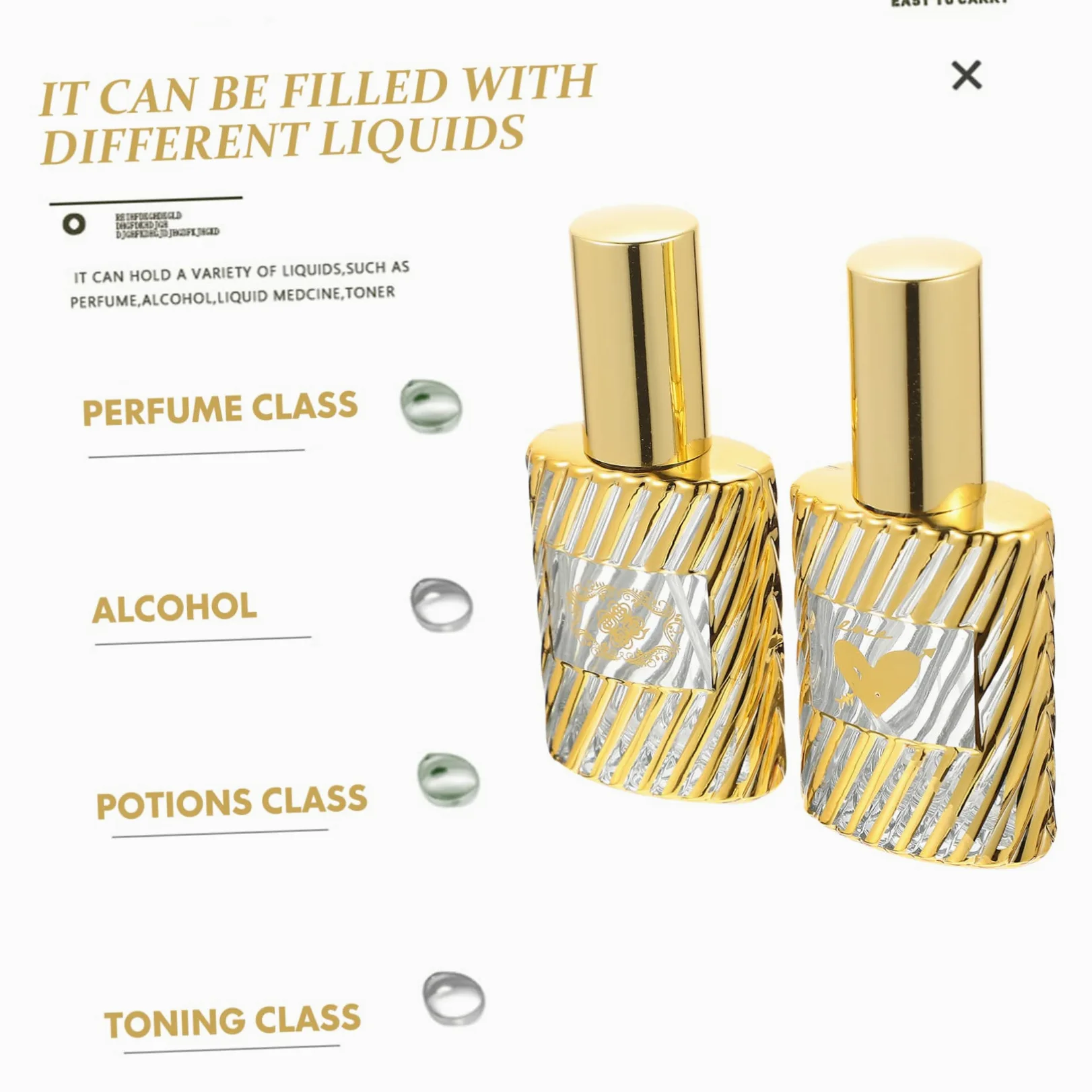 FRCOLOR 3 Set Di Contenitori Per Profumi Da Viaggio Riutilizzabili Contenitori Per Bottiglie Da Viaggio Comprimibili Mini Dispenser Di Profumo Per Campeggio 2 Pezzi * 3
