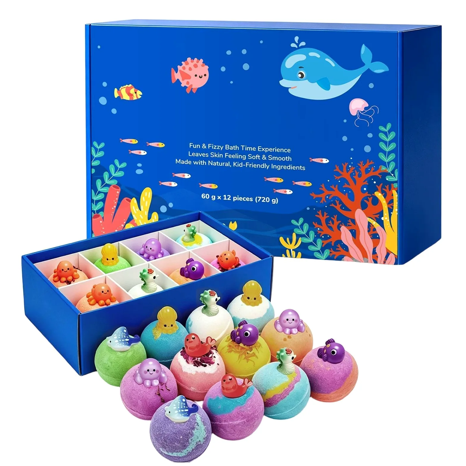 Bagnoschiuma Adulti Con Sali da Bagno Profumati e Giocattoli | 12 Bagni Schiuma per Bambini per Donne, Mamme, Mogli, Nonne, Ragazze, Giovani, Casa, Viaggio