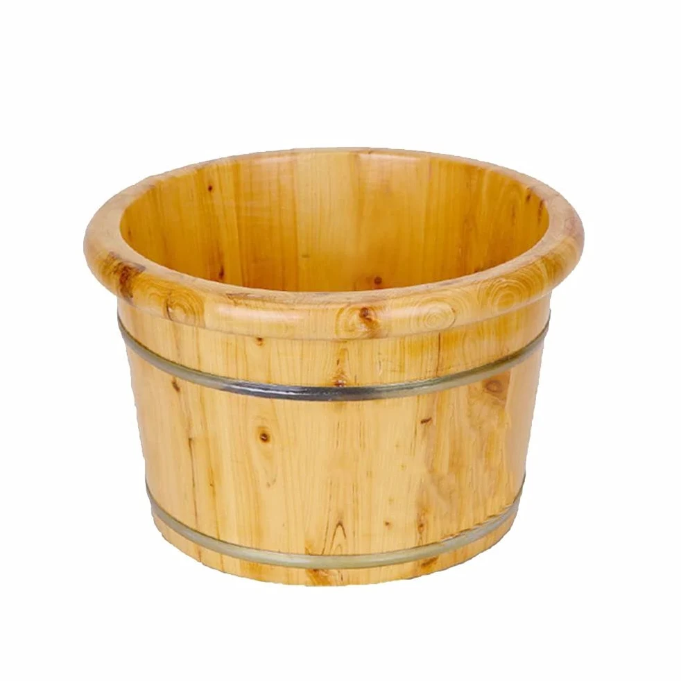 Pediluvi per Uso Domestico Vaschetta in Legno di Gomma Vaschetta per pediluvio Pediluvio Vaschetta per pediluvi Lavare Il Massaggio ai Piedi in Botte di Legno