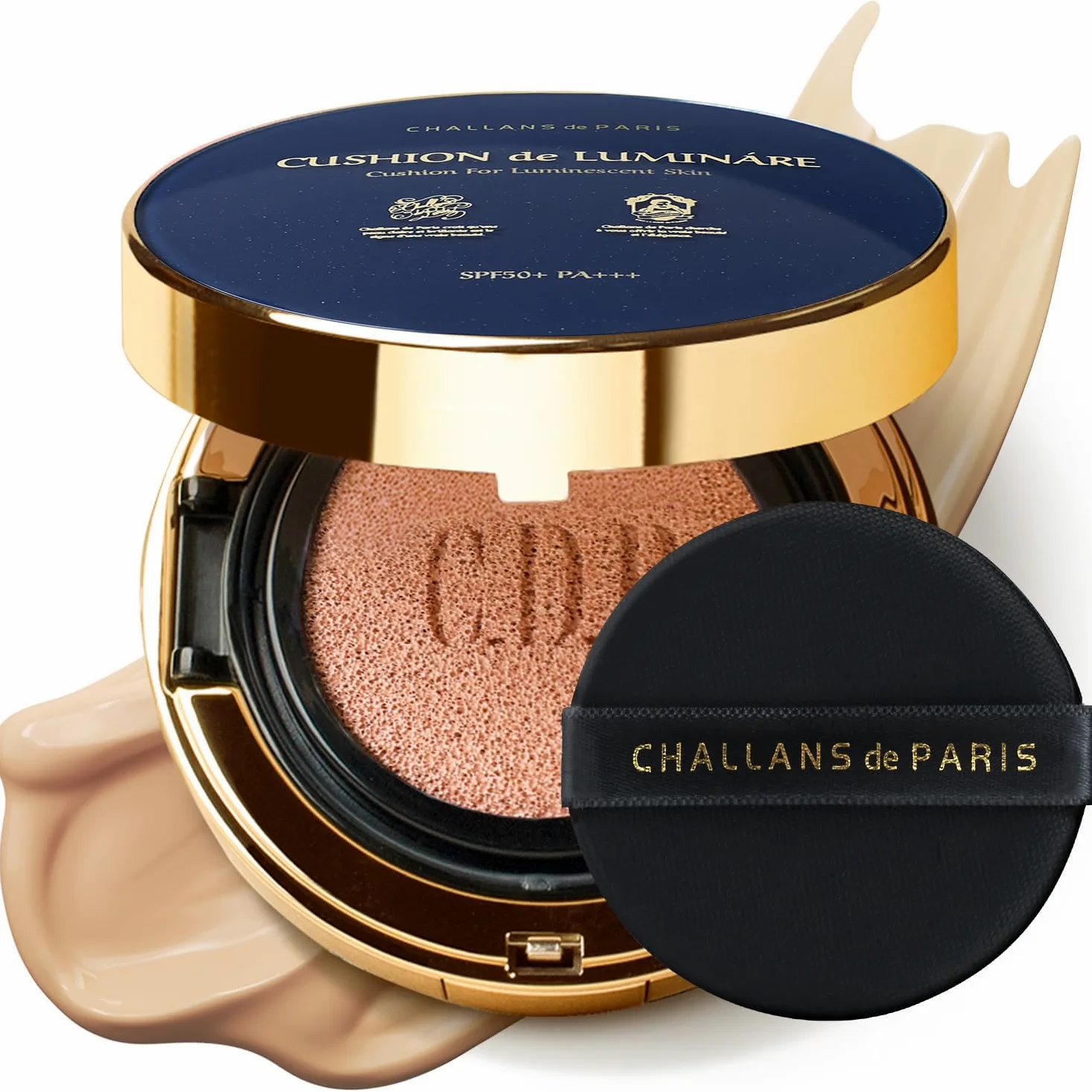 [Paris] Cushion De Lumináre Ex - 23 Beige Medio | Fondotinta Cushion con finitura radiante, copertura totale, lunga durata, formula premium, finitura morbida e luminosa, 15 g