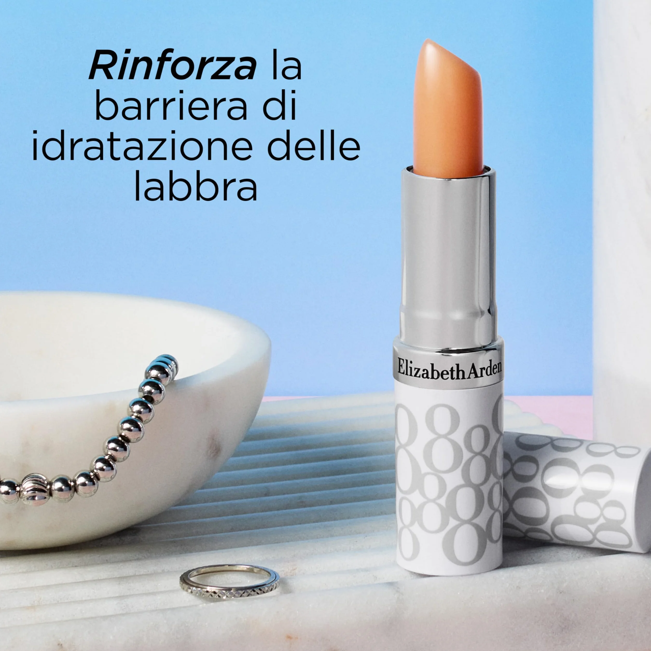 Elizabeth Arden - Eight Hour Lip Protectant, Balsamo Labbra in Stick con SPF 15, Vitamina E, Idratazione Profonda e Protezione dai Raggi UV, Ammorbidisce e Leviga le Labbra - 3,7 g