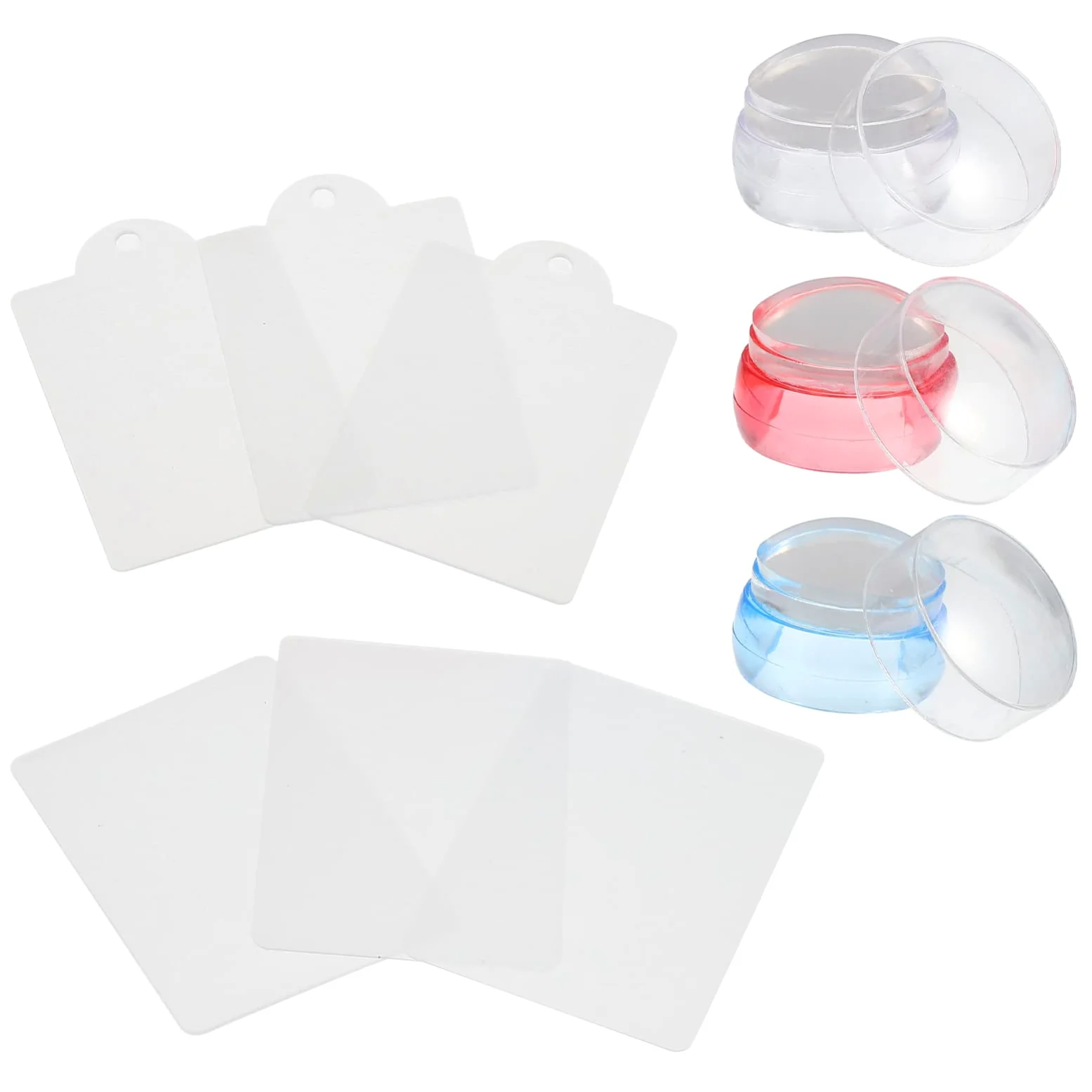 FRCOLOR 9sets Stamping Per Nail Art Stamper Silicone Piastre Per Unghie Per Manicure Design e Facile Usare Per Decorazioni e