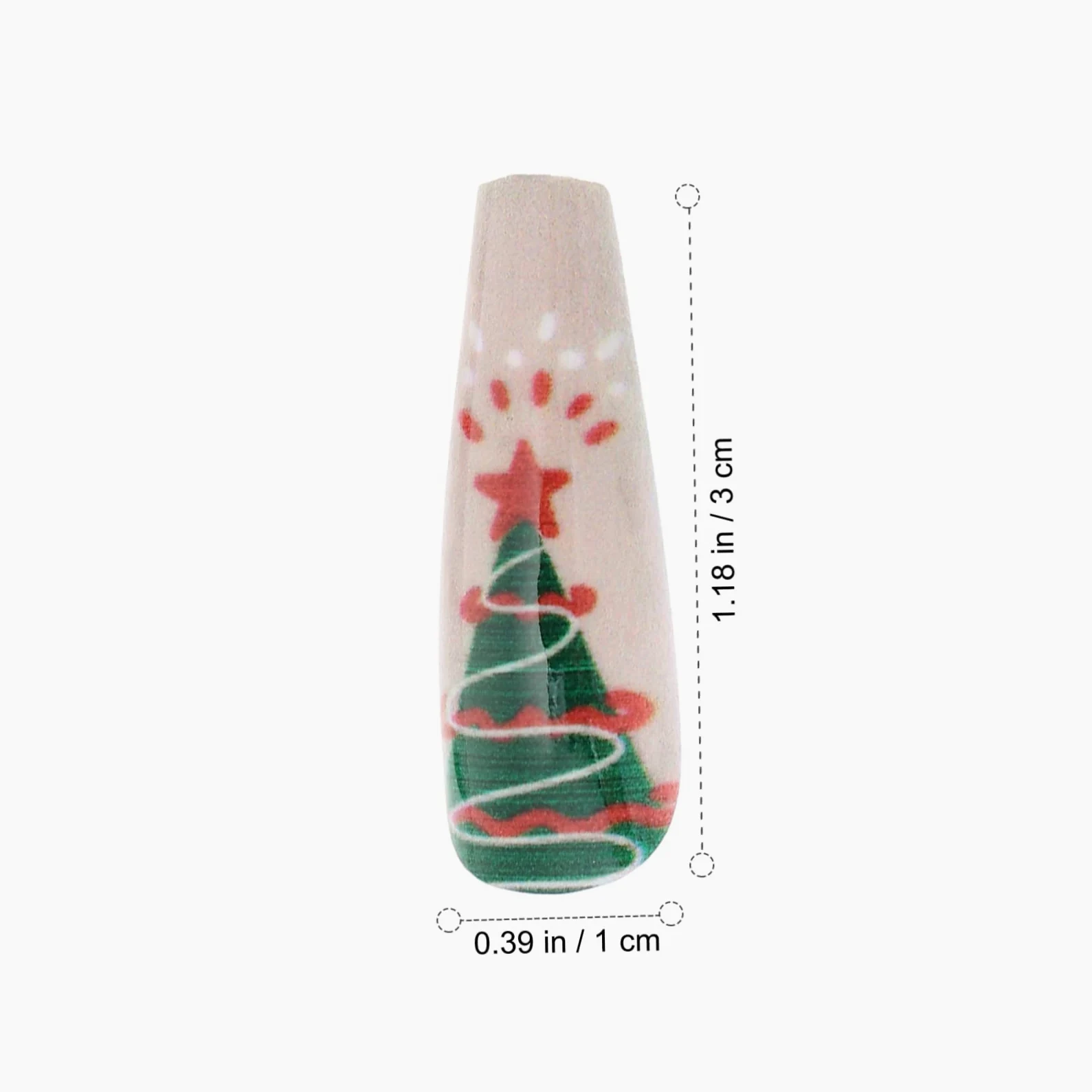 ABOOFAN 864 Pezzi Adesivi Per Unghie Natalizi Forma Per Unghie in Plastica Punta Delle Fai Da Te Punta Di Estensione Dell'unghia Bara Unghia Manicure Abbigliamento Donna Addominali