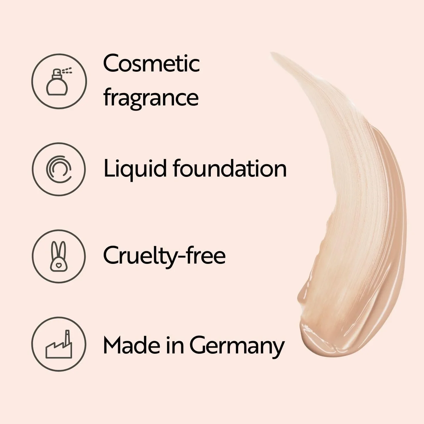 M. Asam Magic Finish Supercharge Serum Foundation Soft Ivory (30 ml) | Fondotinta idratante e siero rassodante per il viso in uno, trucco anti-età con copertura ottimale e acido ialuronico