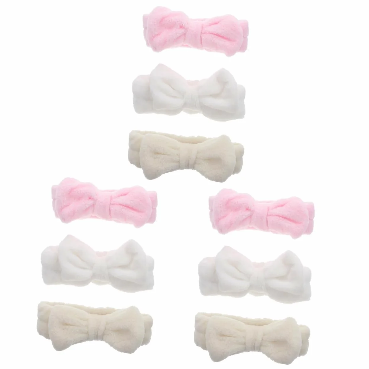LALAFINA 9pezzi Fasce Per Accessori Makeup Per Per Spa e Trattamenti Cosmetici Colori Rosa