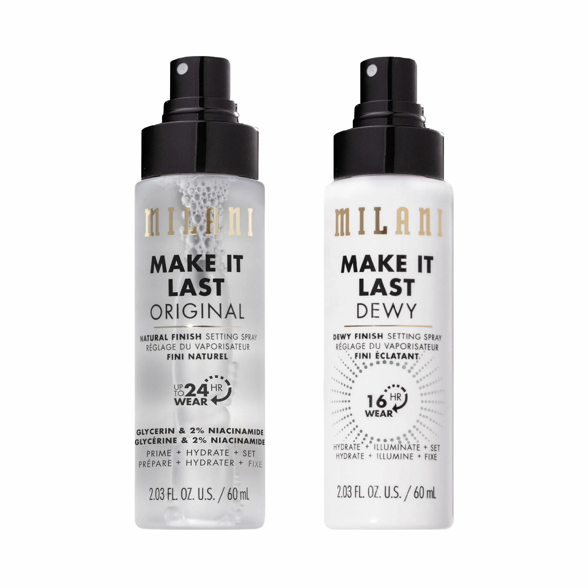 Milani - Gli spray fissanti Make it Last mantengono sempre un trucco spettacolare.