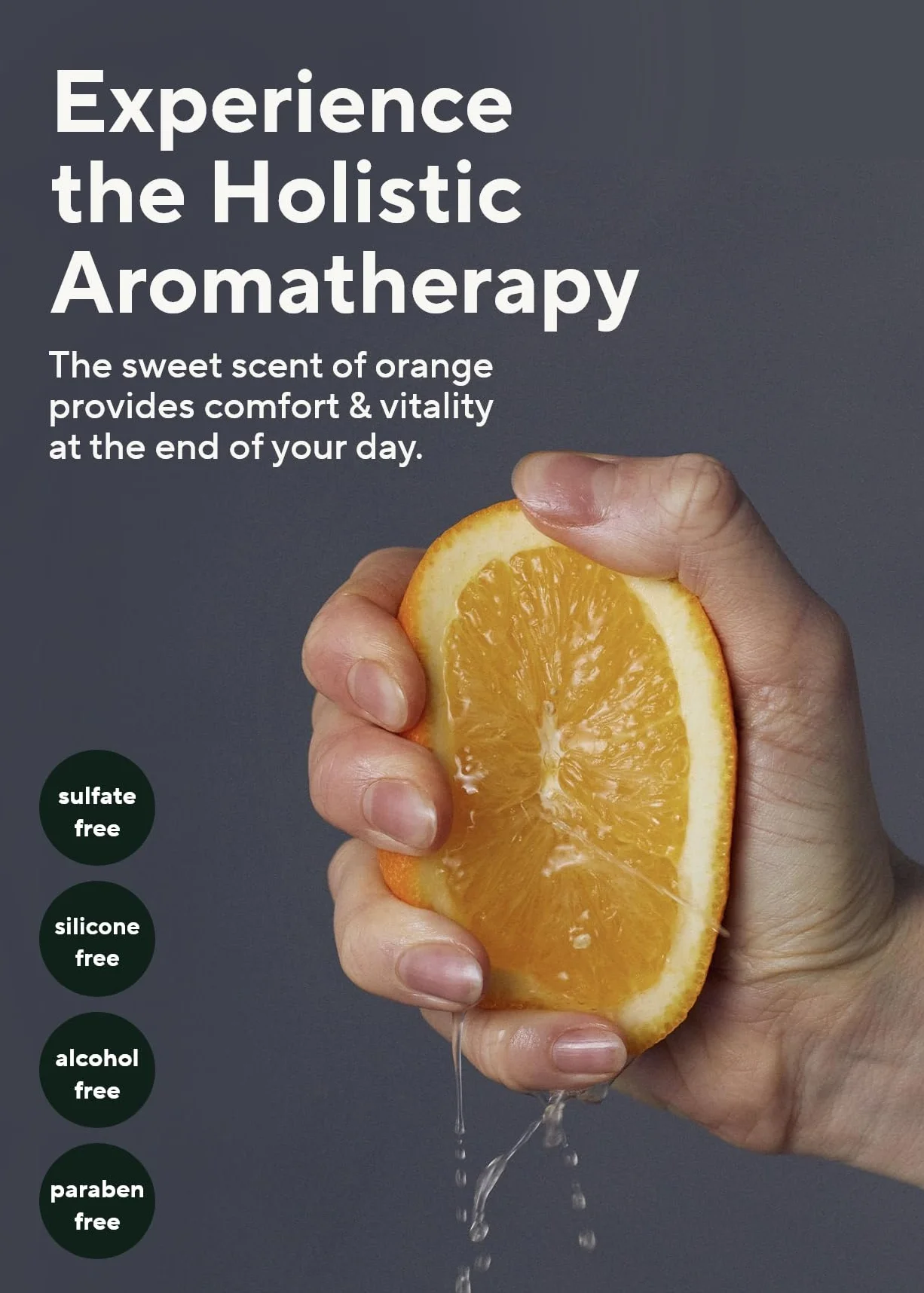 AROMATICA Sorbetto detergente all'arancia 150 g - Doppio detergente, balsamo struccante - Scioglie le impurità più ostinate