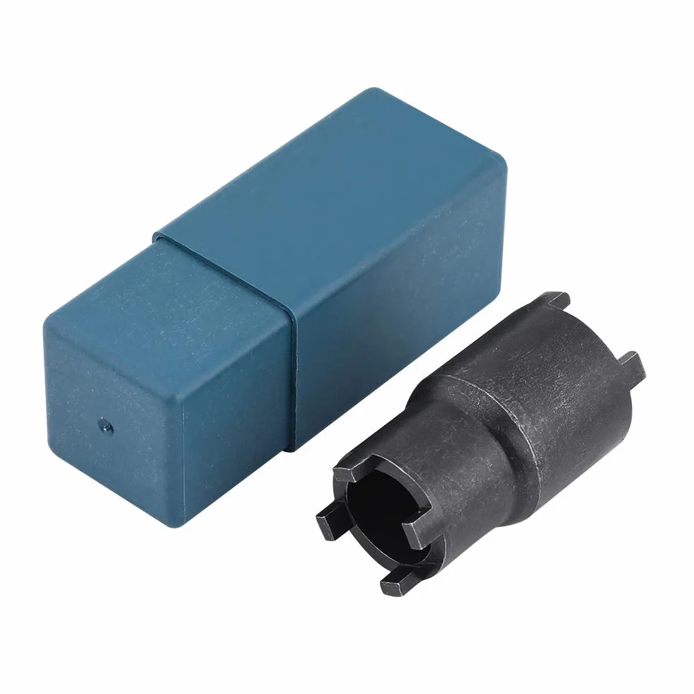 Tiiyee Chiave Per Controdado Frizione, Dado di Bloccaggio da 20-24 mm Bussola Spinner Olio Strumento Inglese Acciaio Rimozione Doppia Testa Quattro Artigli Nero CRF 600RR 450R 250L