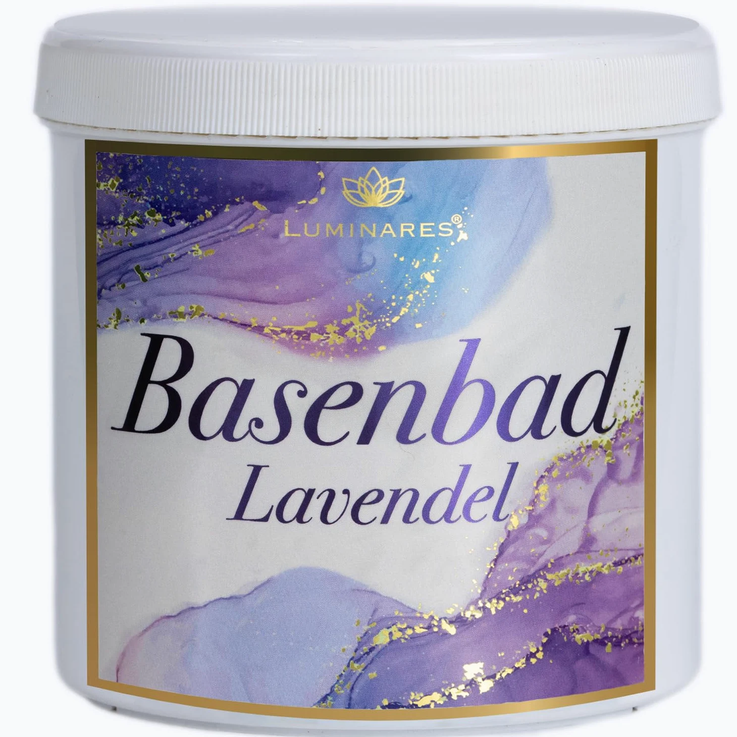 Basenbad - Sale da bagno basico alla lavanda per disintossicazione e disacidificazione, bagno completo, pediluvio, peeling, 3000 g = 2 grandi dosi da 1500 g di sale basico con profumo di lavanda di