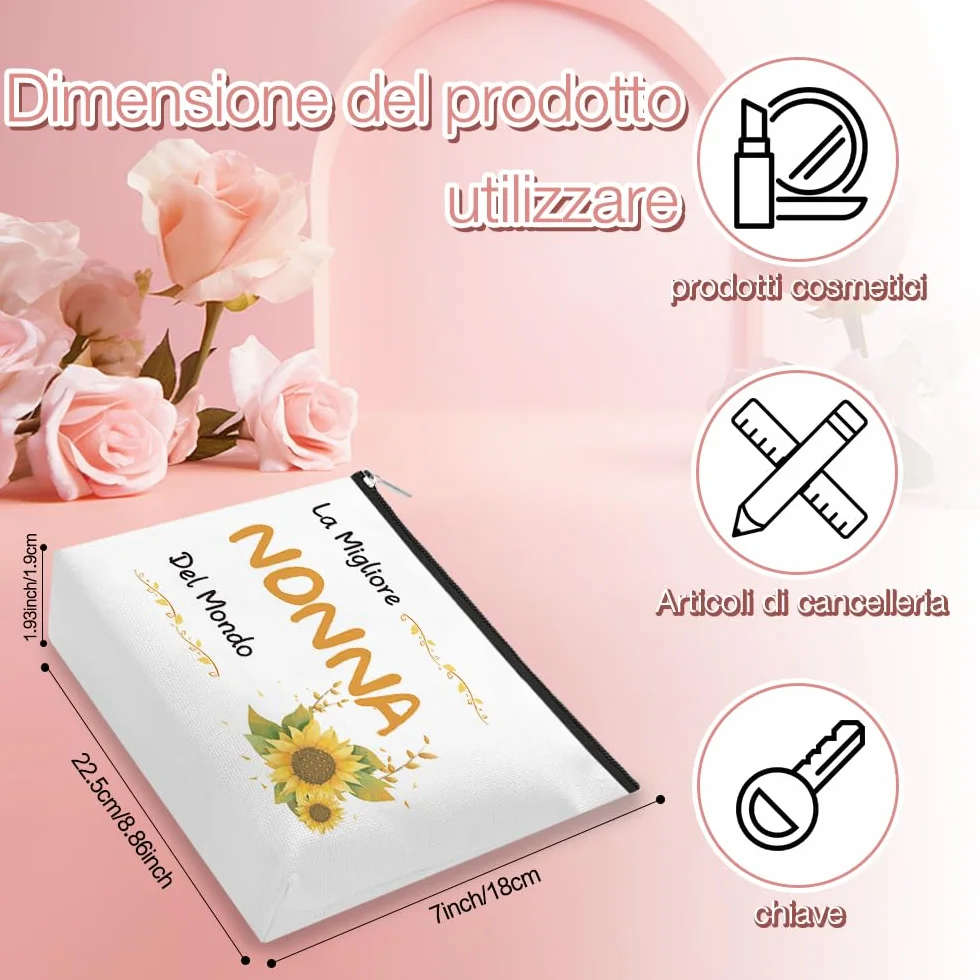 Regalo Nonna Borsa Per Cosmetici Regalo Nonna Compleanno Regali Per Nonna Regali Per La Nonna Festa Della Nonna Natale Festa Della Mamma Nonna