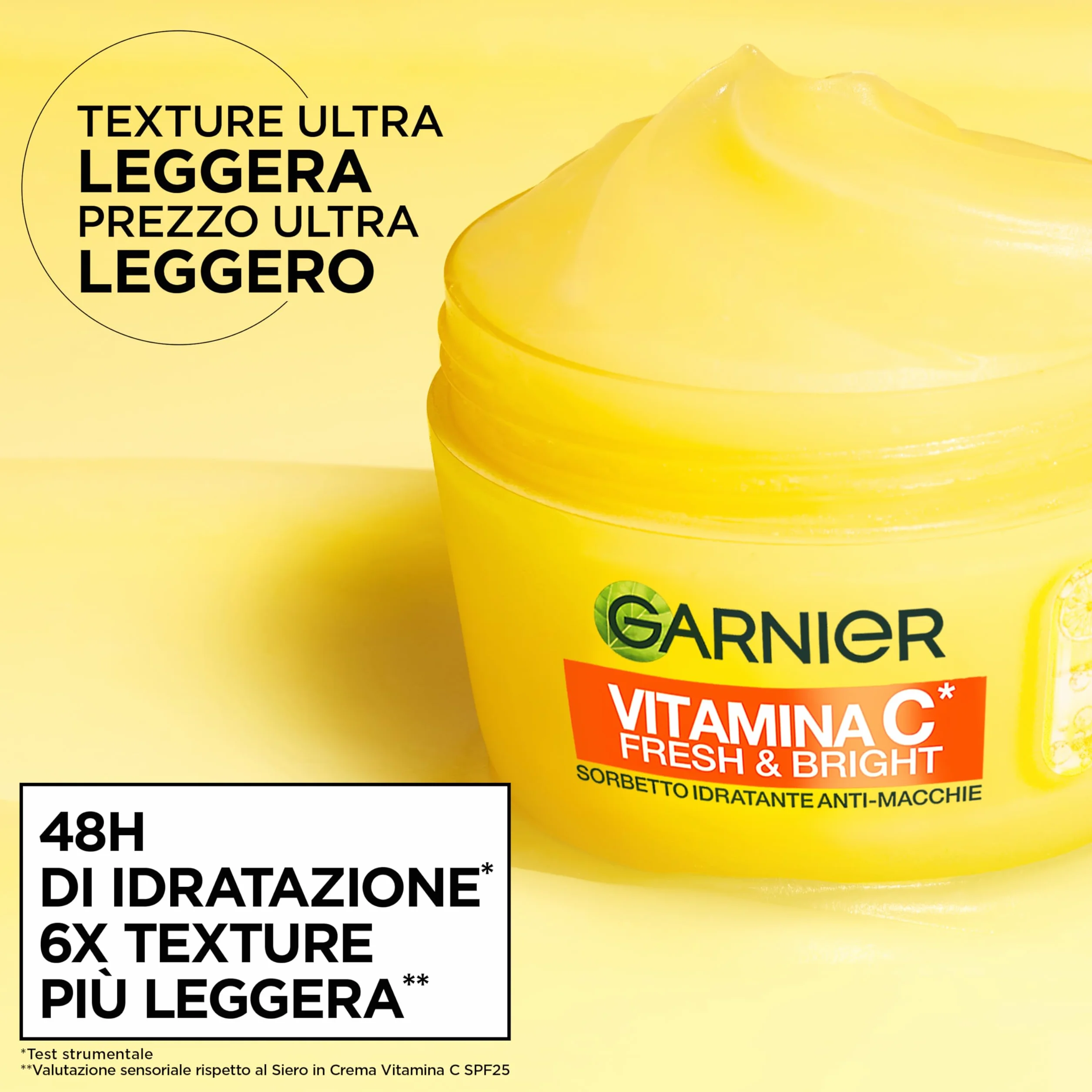 Garnier Vitamina C Fresh and Bright Crema Sorbetto Idratante Anti-Macchie 85 ml