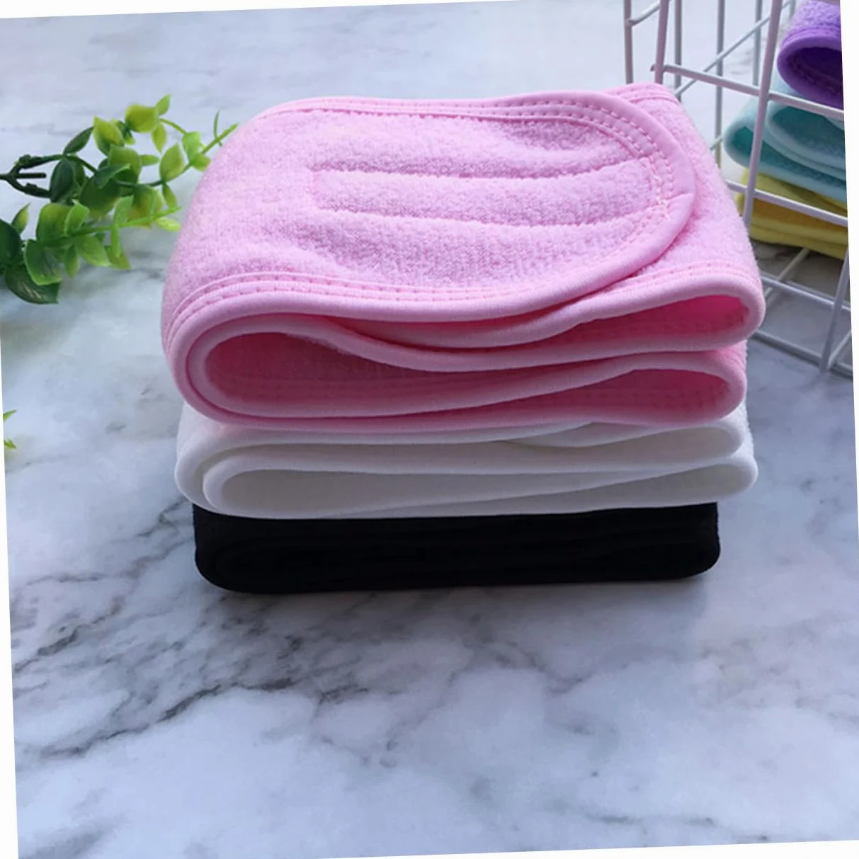 Cabilock 12pezzi Fascia per Capelli per Viso Fascia per Sudore Giallo Nero Bianco Rosa