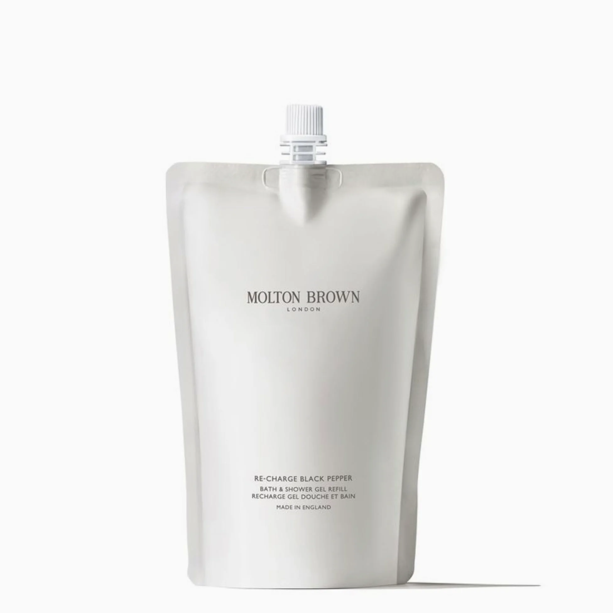 Molton Brown Re-charge Black Pepper - Gel doccia ricaricabile, 400 ml