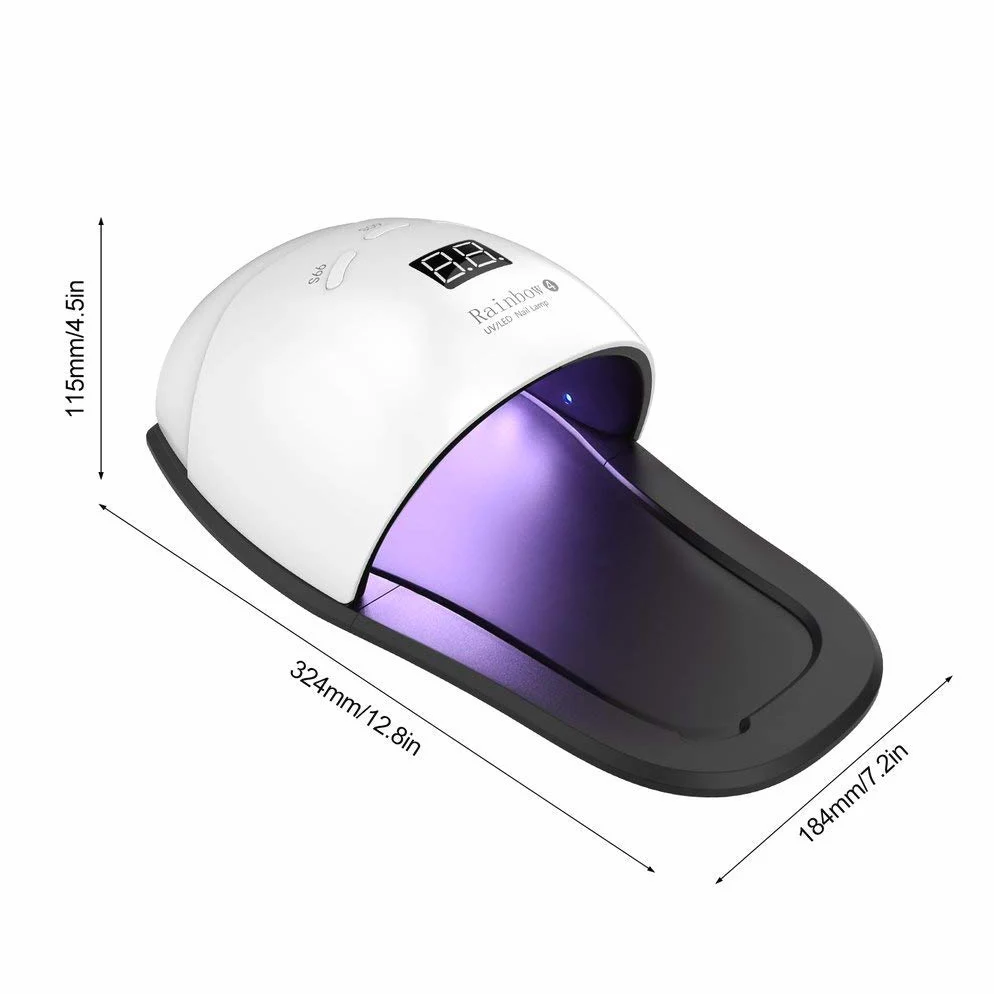 Lampada per Unghie 2in1UV Essiccatore per Unghie a LED 48W,Utilizzato Nelle Unghie Delle Mani e dei Piedi,Nuova Versione Professionale della Lampada per Unghie a Polimerizzazione Rapida, Regali