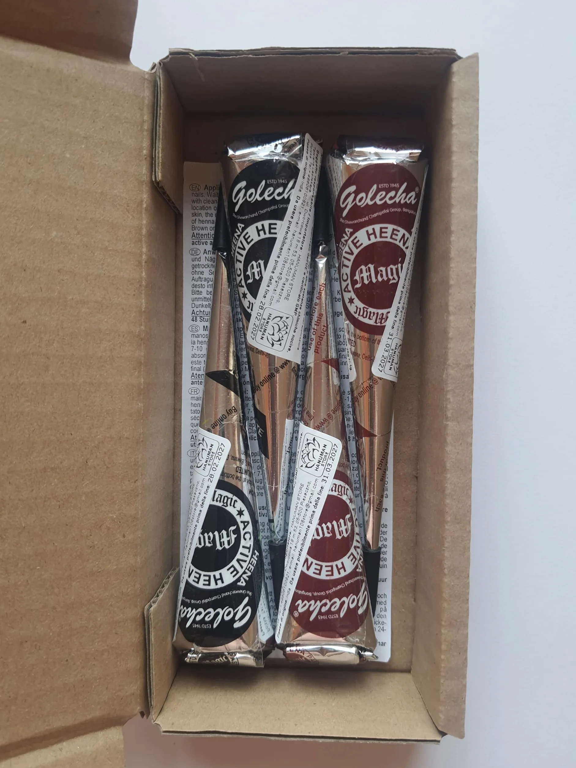 Golecha Deezee 4 x 25 g, Marron & Black, No PPD, No Ammony