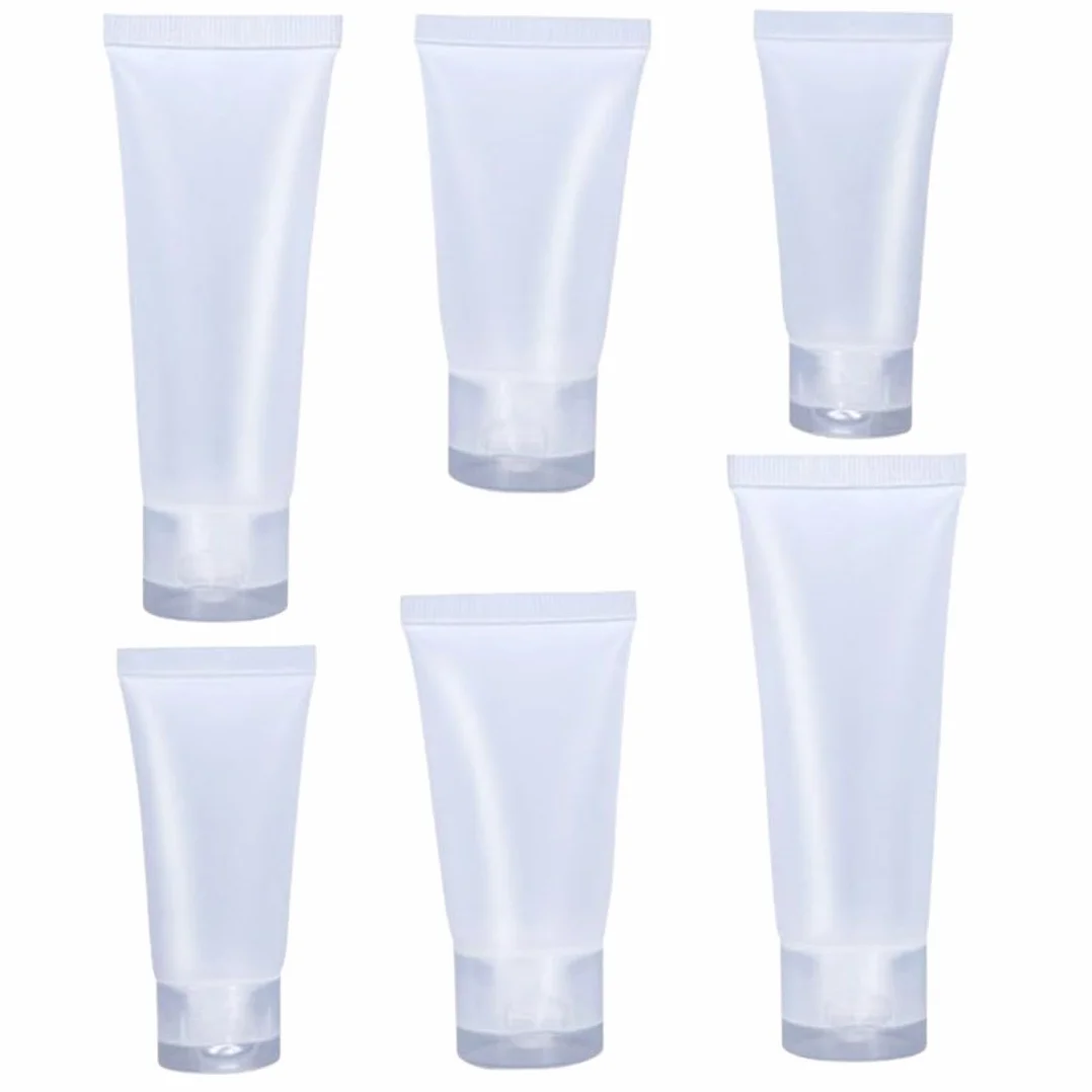 Flaconi da Viaggio,6 Pezzi Bottiglie da Viaggio,Contenitore da Viaggios per Liquidi,Trasparente Flaconi Viaggios,per Shampoo,Balsamo,Viaggi,Lozione