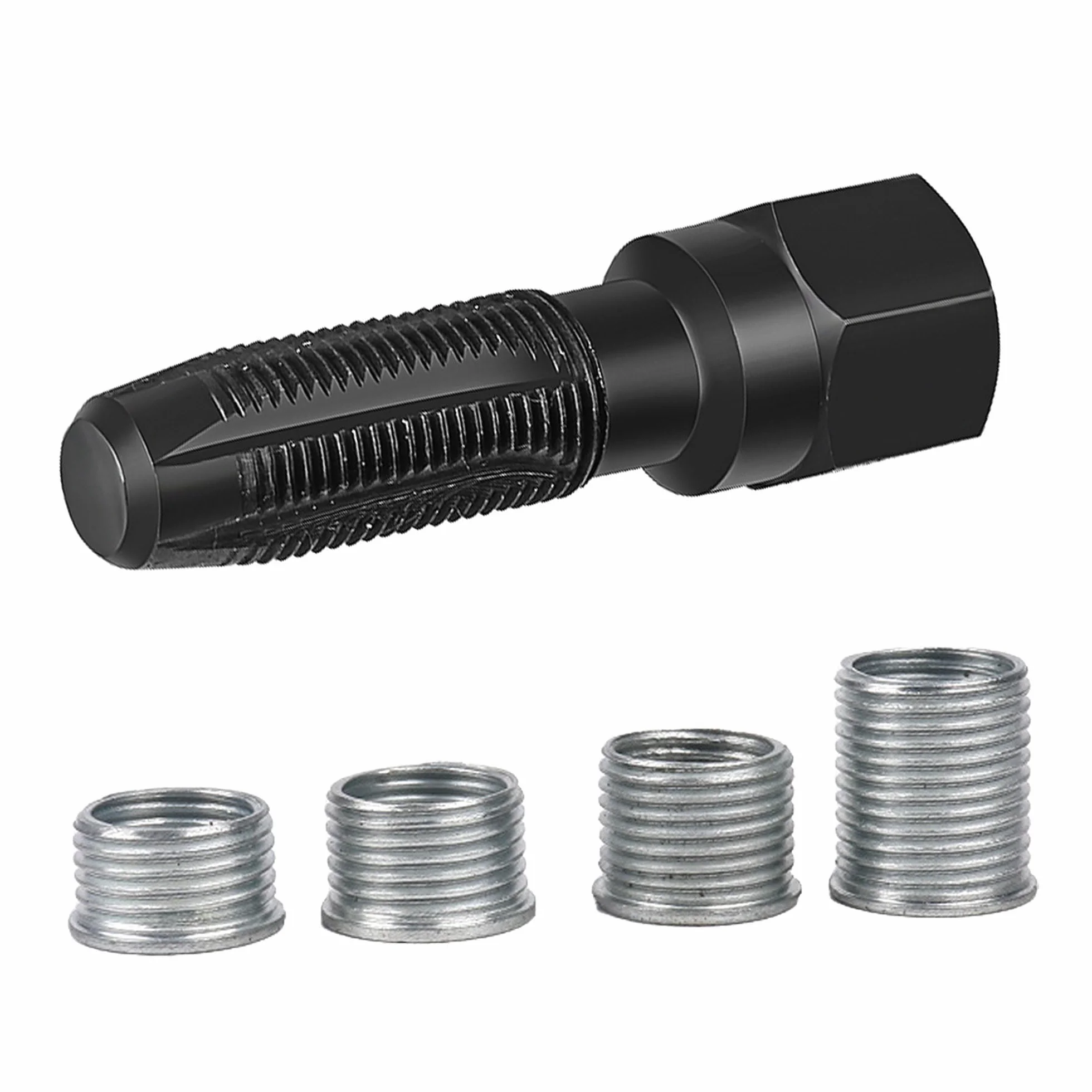 ANBOO Set di 5 Strumenti di Riparazione Filettature Candele Accensione M14 x 1,25 con 4 Inserti