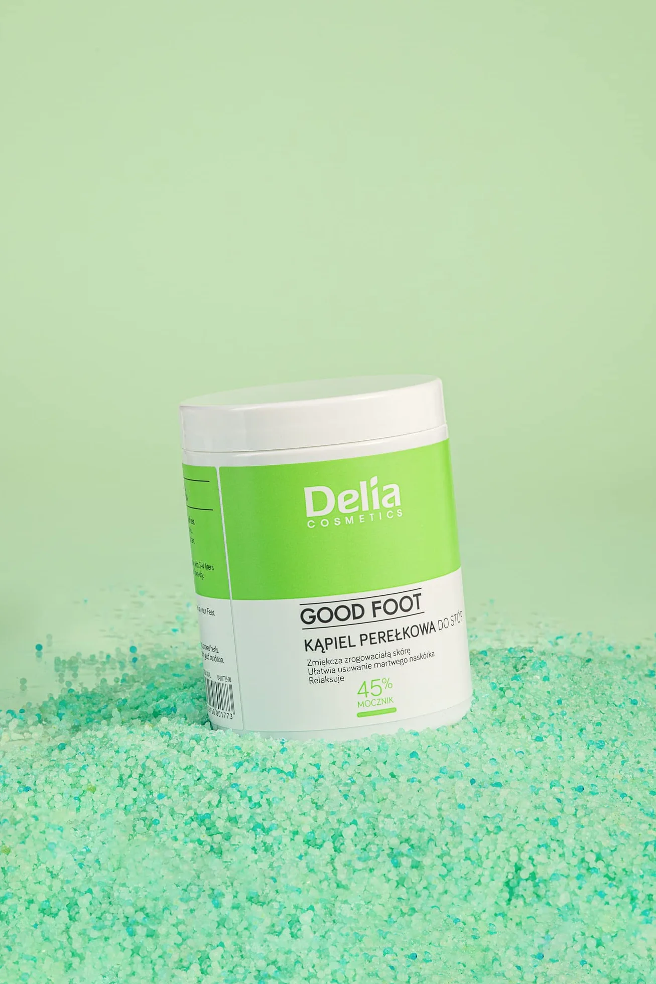 Delia Cosmetics – Good Foot – Bagnoschiuma per i piedi - Cura e leviga - Rilassa e rimuove la pelle morta - Pelle secca e ruvida – 250g