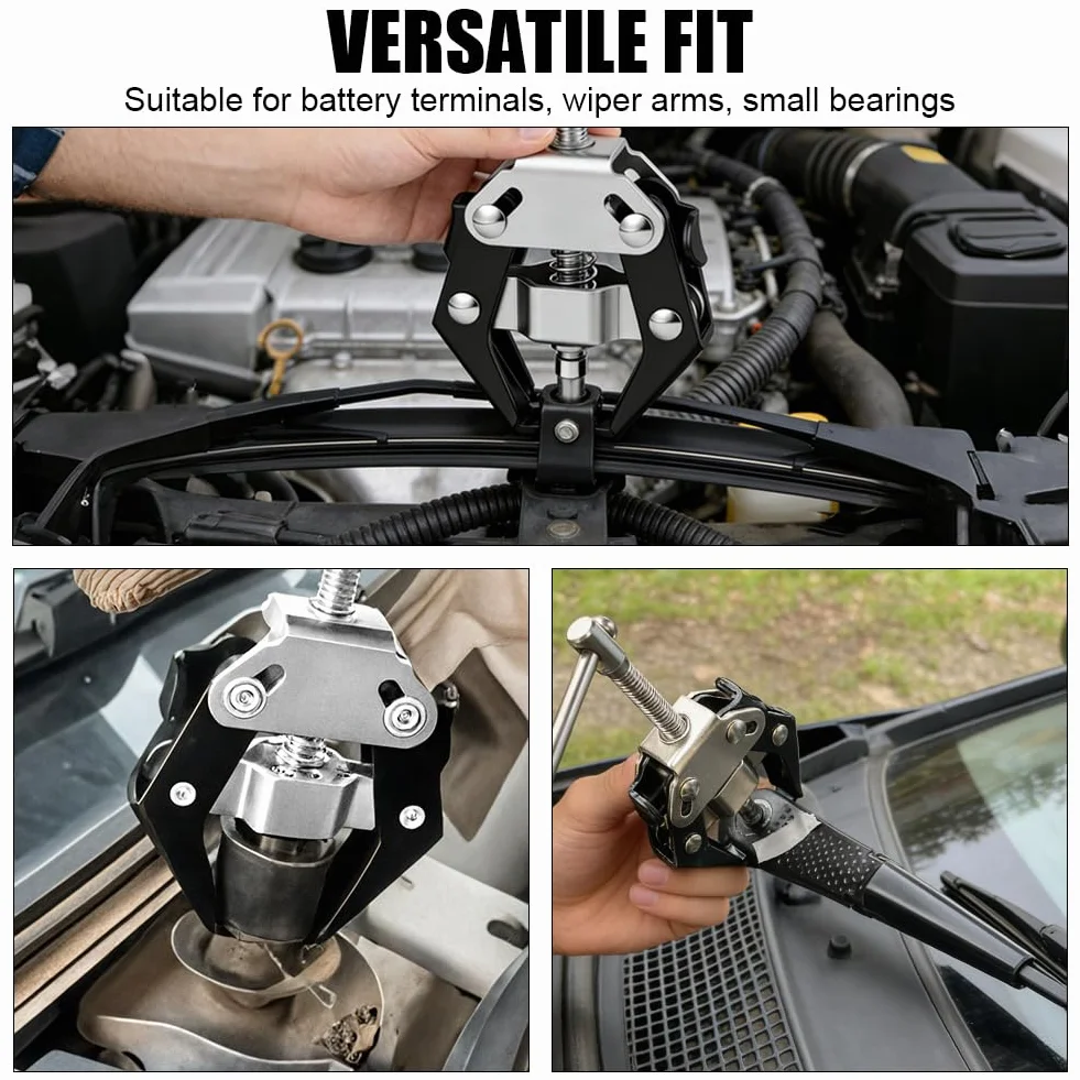 URAQT Estrattore Tergicristallo Auto, 9-30mm Regolabile Universale, Strumento Rimozione Braccio