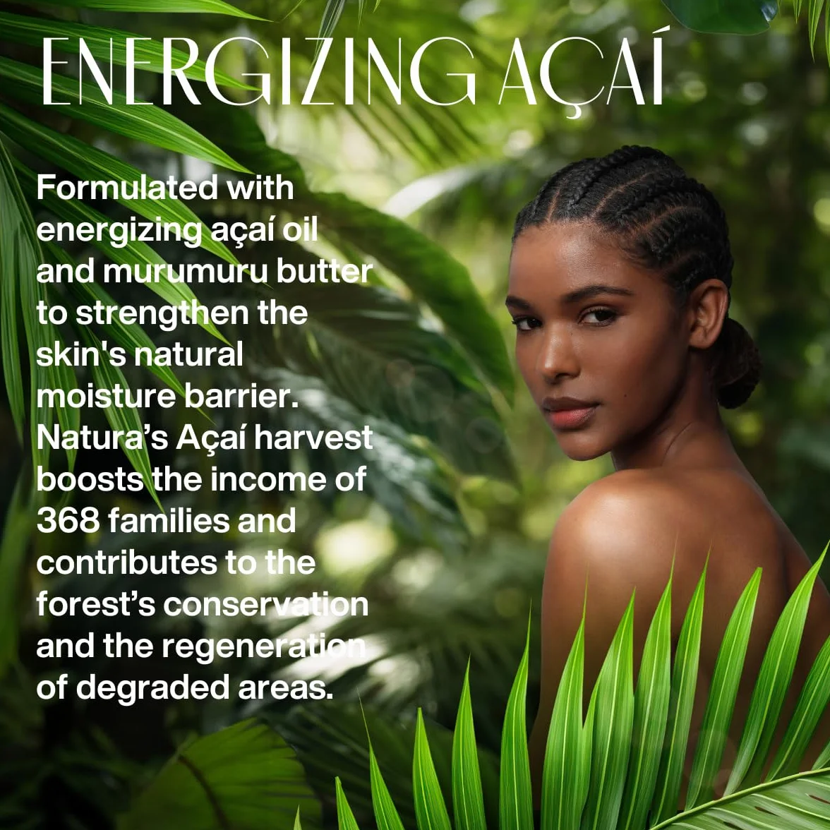 NATURA - Crema per le Mani Açai Natura Ekos - Comfort e Idratazione - Per Cuticole e Mani Secche, Danneggiate e Screpolate - Assorbimento Rapido - 100% Vegan - Cruelty Free - Tubo da 75 g