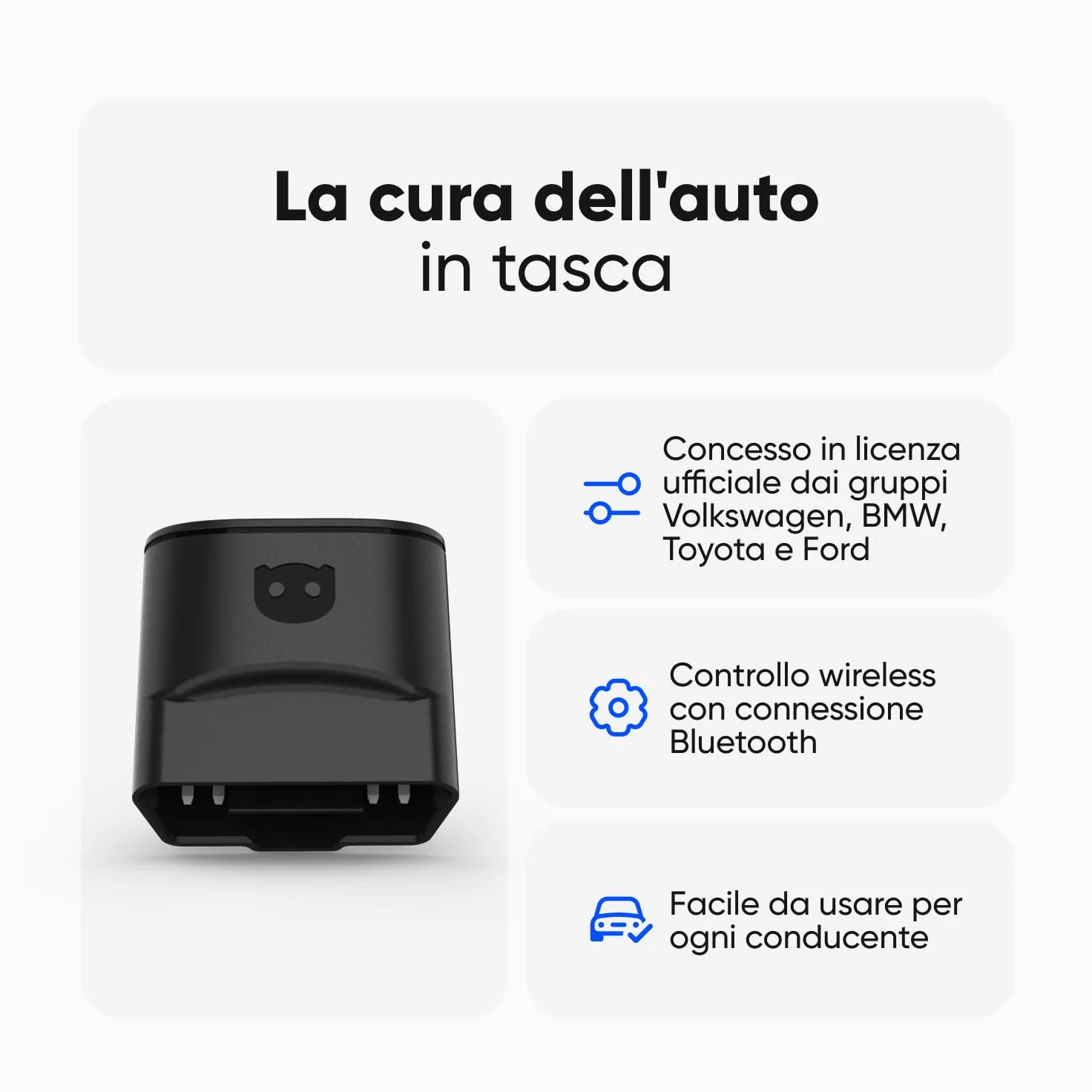 OBDeleven 3 Bluetooth OBD2 Auto Diagnostica Lettore di codici diagnostici Scanner per auto iOS e Android