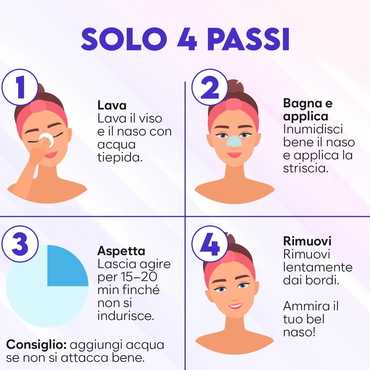 Cerotti Punti Neri Naso – Cerotti per Punti Neri con Amamelide e Niacinamide – Pore Strips per Rimuovere Bianchi e Liberare i Pori (24 Pezzi)