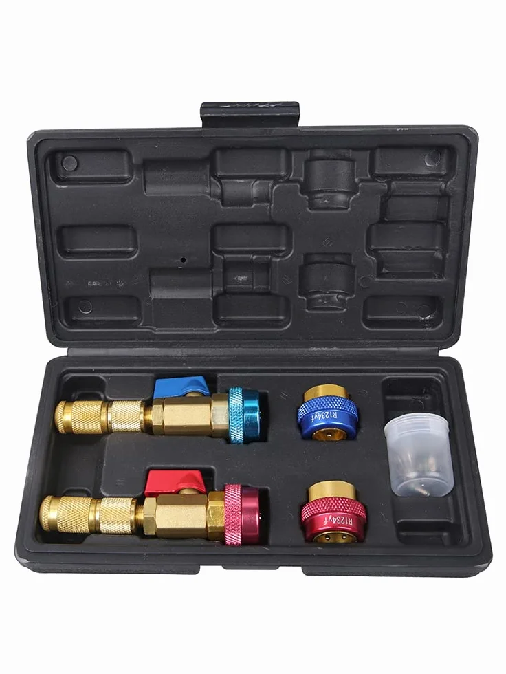 Riloer Kit di strumenti per la rimozione del nucleo della valvola dell'aria per refrigeranti R134 R1234YF