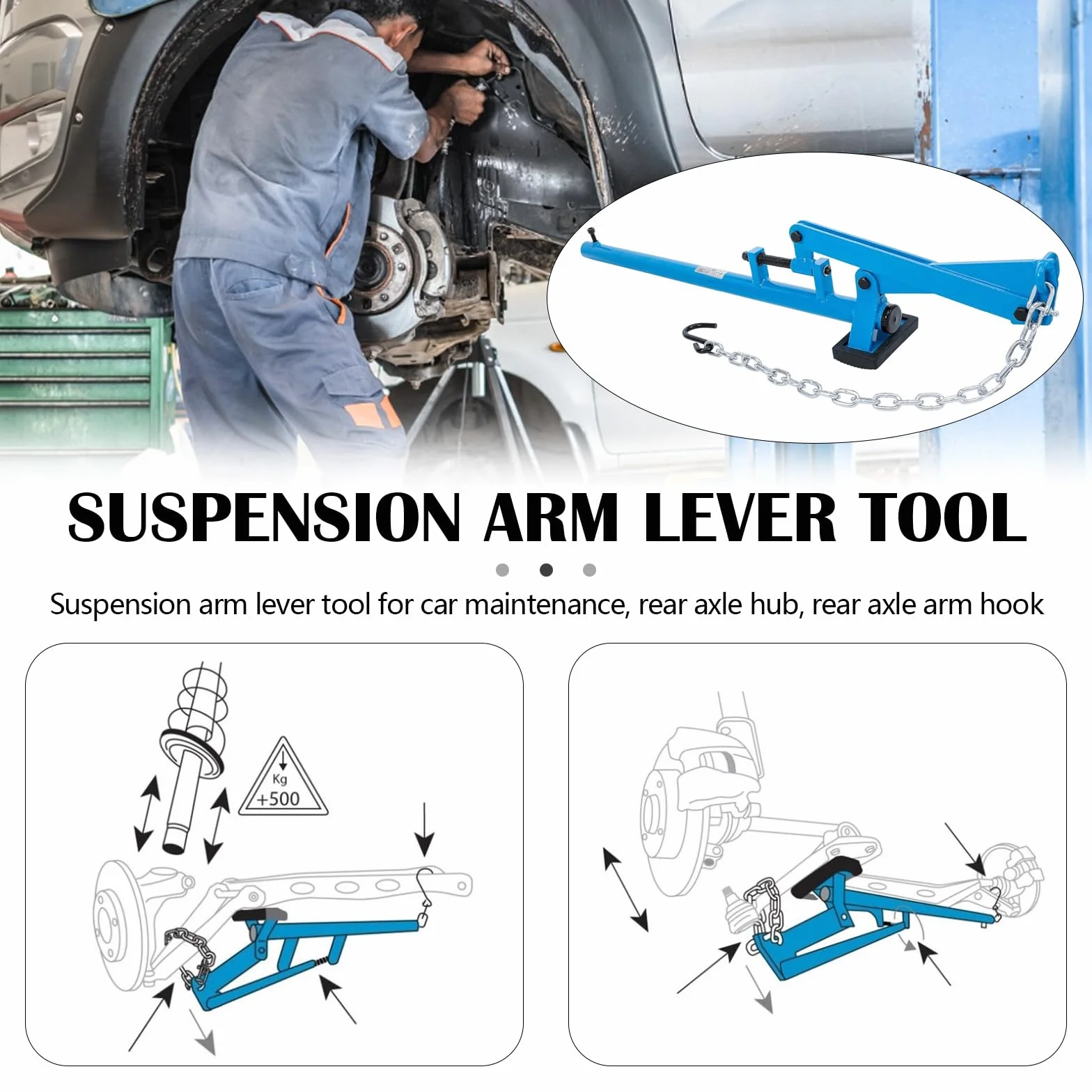 Strumento Leva Braccio Oscillante Separatore Telaio Auto Riparazione Cuscinetto Ruota Sospensione Veicolo