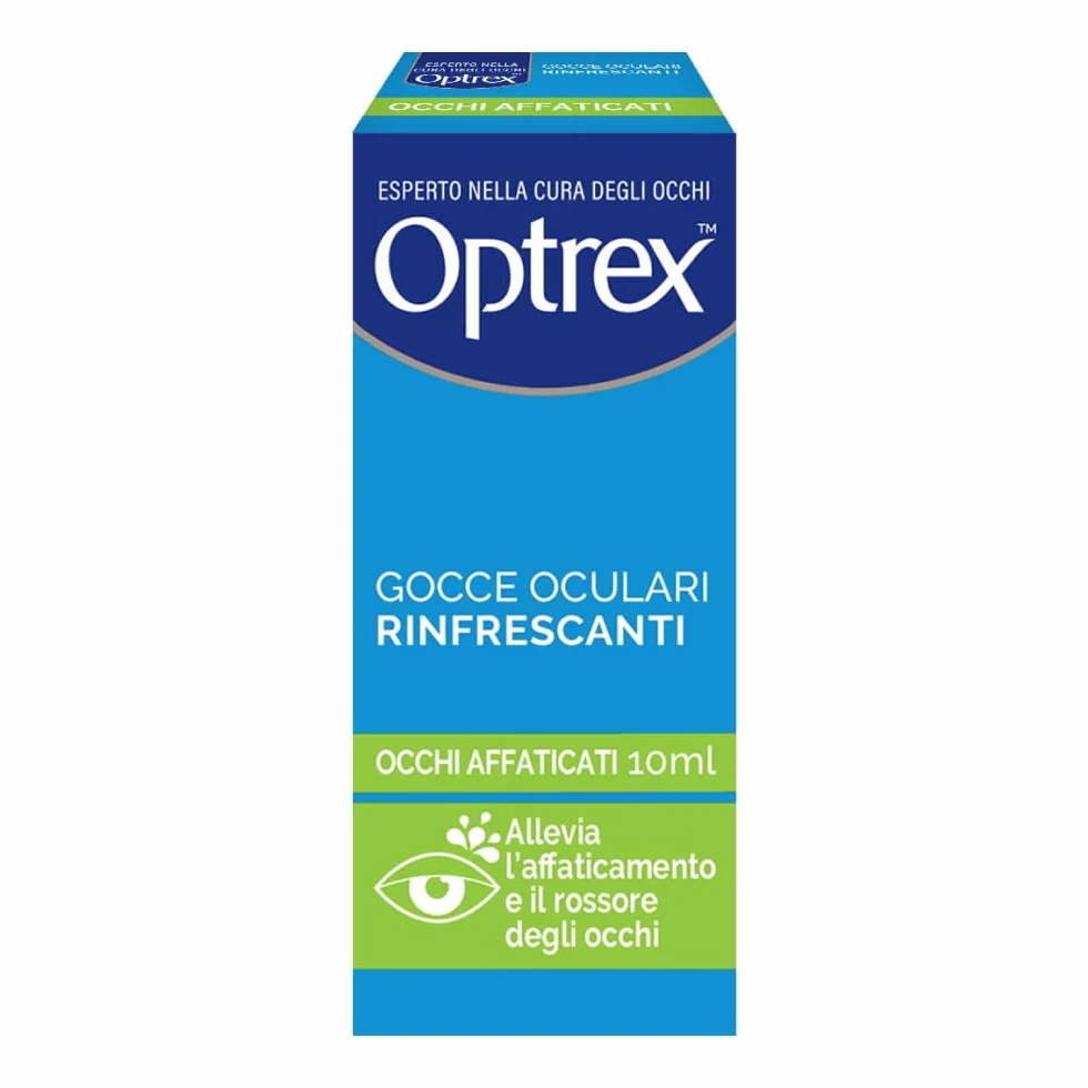 Optrex, Gocce Oculari Rinfrescanti, per alleviare l'affaticamento e il rossore degli occhi, 10ml