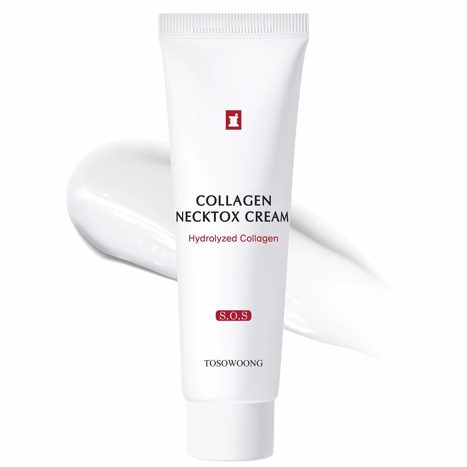 TOSOWOONG Collagen Necktox Crema con Collagene e Acido Ialuronico, Crema rassodante per il collo, per un aspetto più levigato e giovane, Skincare coreana, 50ml