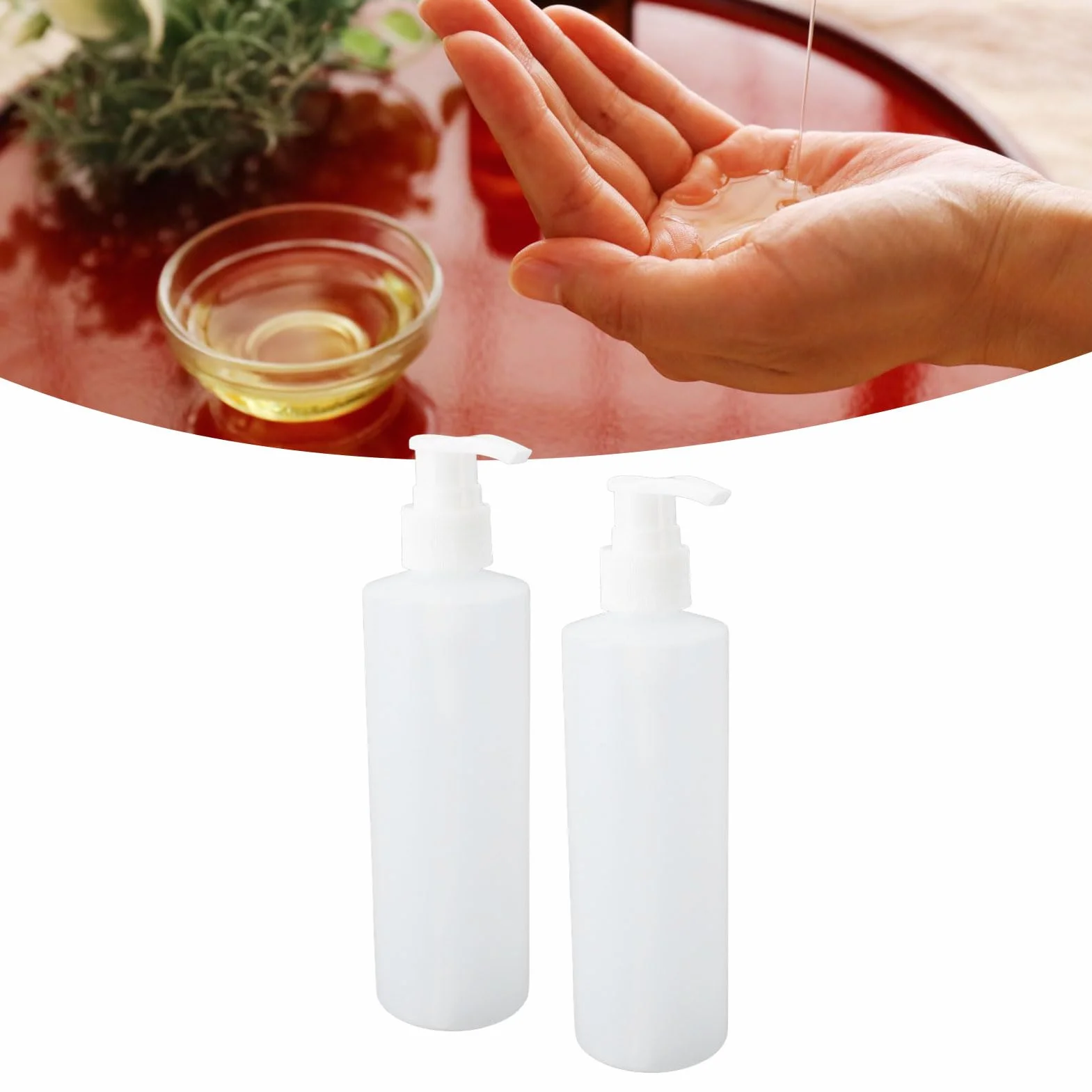 Flacone di Ricambio per Scaldaolio da Massaggio 2 Pezzi, Flaconi per Pompa per Shampoo Ricaricabili da 250 Ml, Dispenser per Flaconi a Pompa Vuoti per Riscaldatore per Lozioni