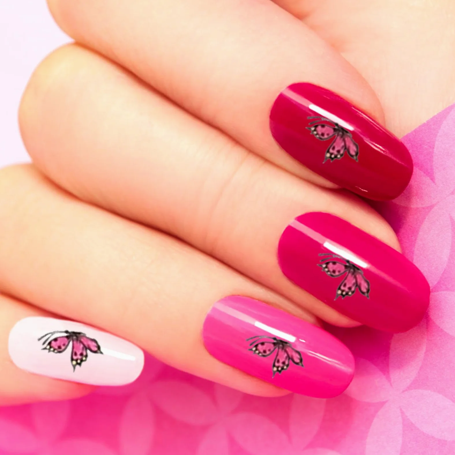 2 Set Adesivi per Unghie con Kit Decorazioni per Manicure Strumenti per Nail Art Facili Usare per Iniziare e Regali per Amiche