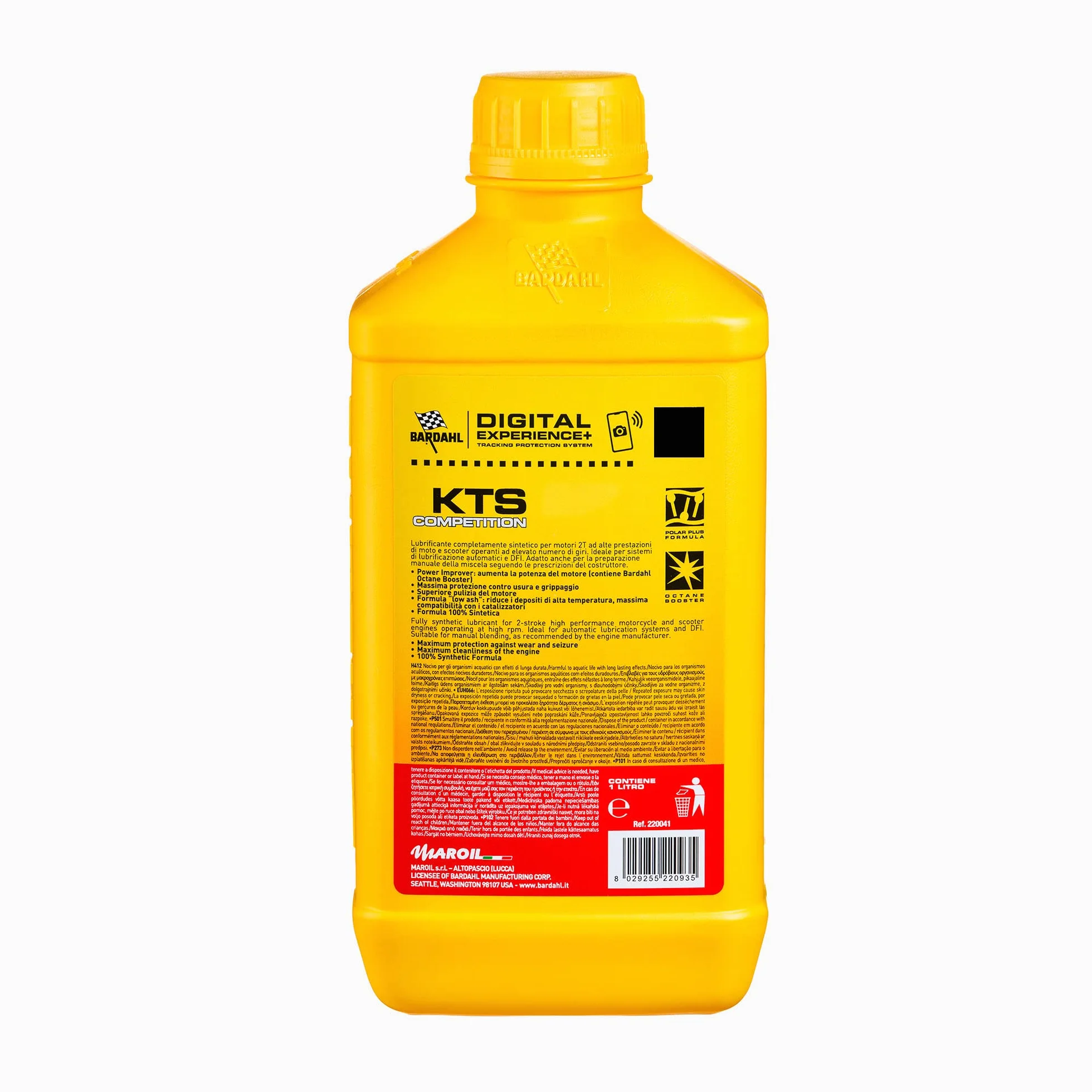 Bardahl Olio Motore 2 Tempi KTS Competition 100% Sintetico 1L