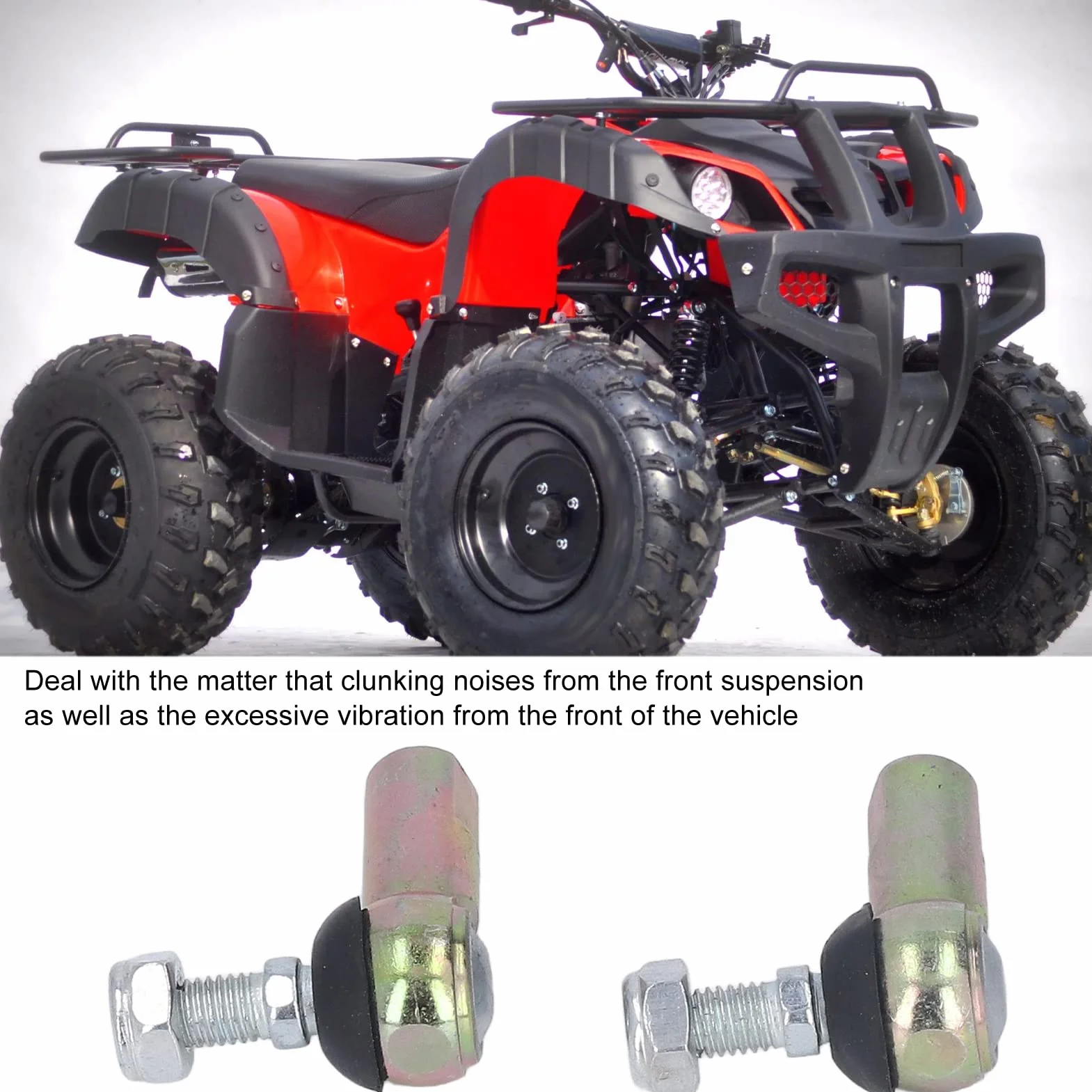Lega di Kit estremità Tirante per Carichi Pesanti M10 10mm ATV Scooter Karting Motocross