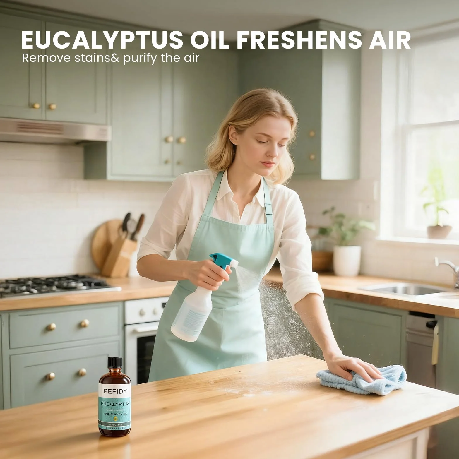 Olio Essenziale Eucalipto 118ml 100% Naturale per Aromaterapia Massaggi e Cura della Pelle