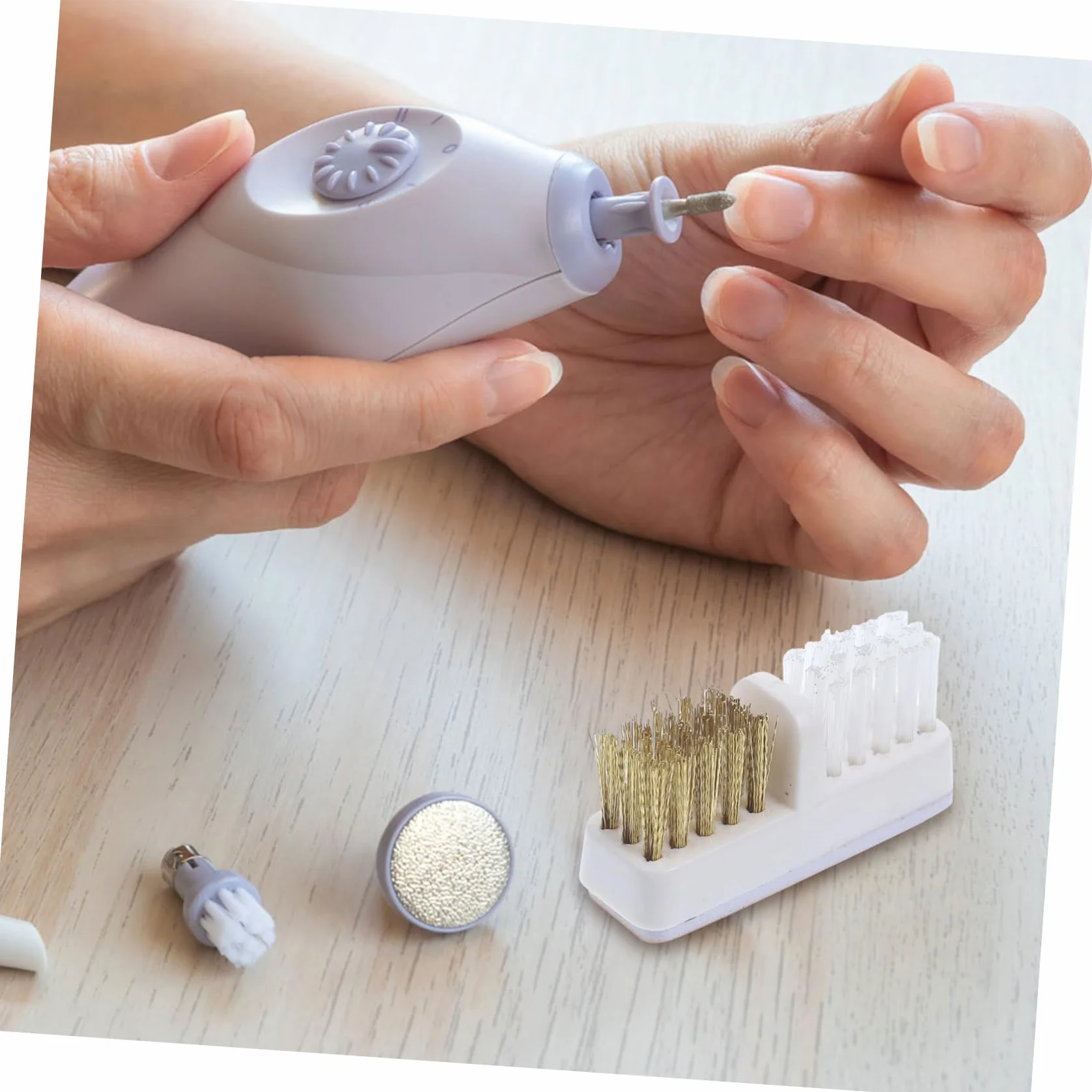 Healeved Spazzola Pulizia Unghie Rame Pennello Manicure Professionale 4.6x2.3x1.5 Pollici