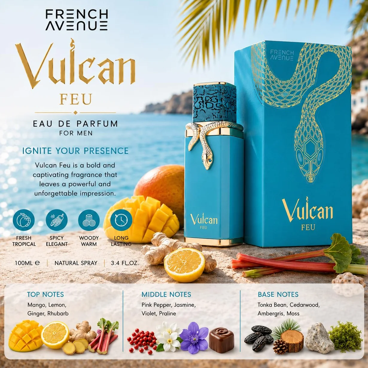 French Avenue Vulcan Feu EDP 100ml