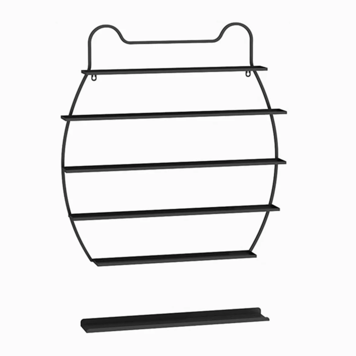 Organizzatore per Smalti per Unghie, Scaffale Combinato per Riporre Oli Essenziali, Espositori per Bottiglie di Trucco Supporto per Smalto per Unghie, per Salone di Bellezza E Casa,Nero