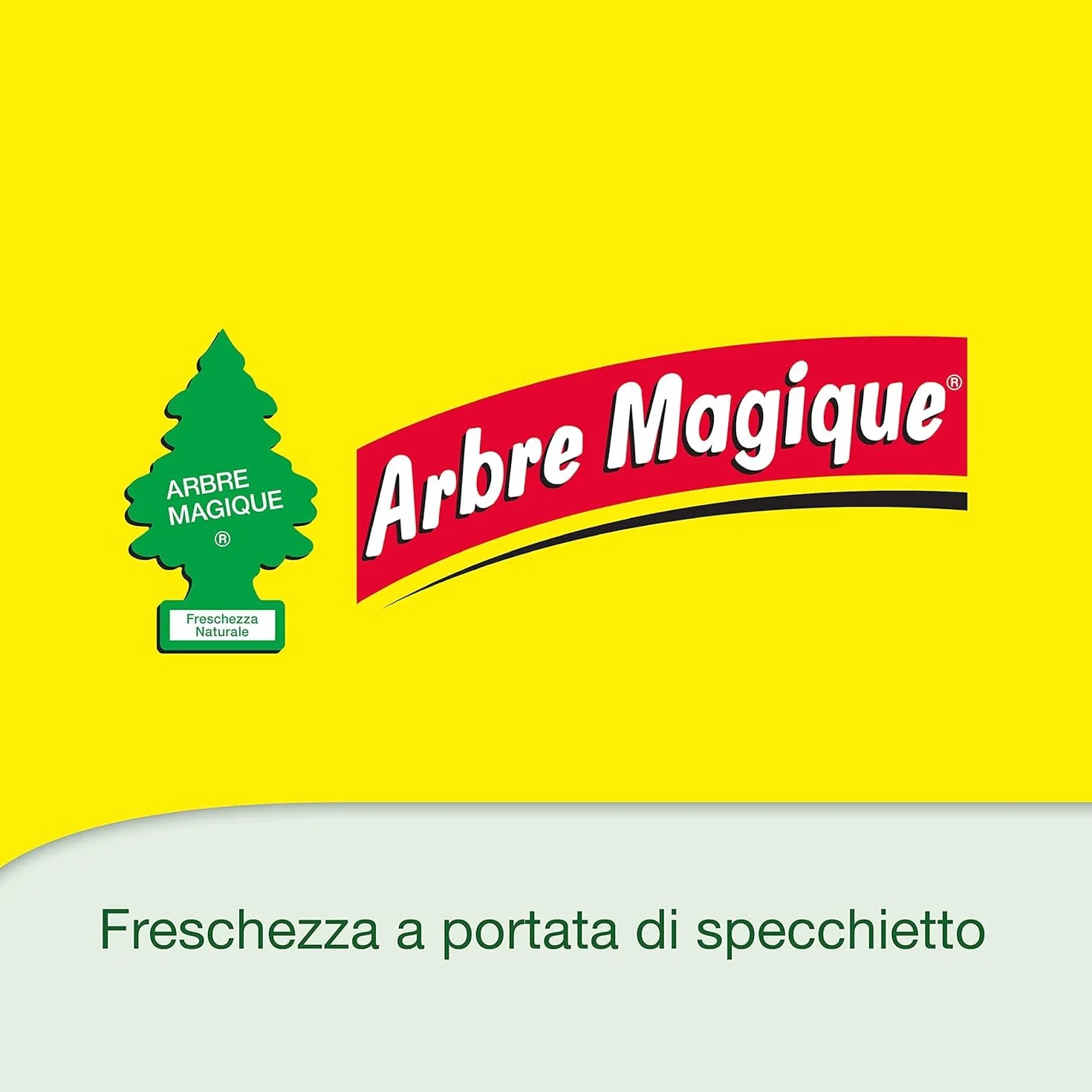 Arbre Magique Mono Profumatore Auto Fragranza Intensa Durata 7 Settimane Confezione 6 Pezzi Made in Italy