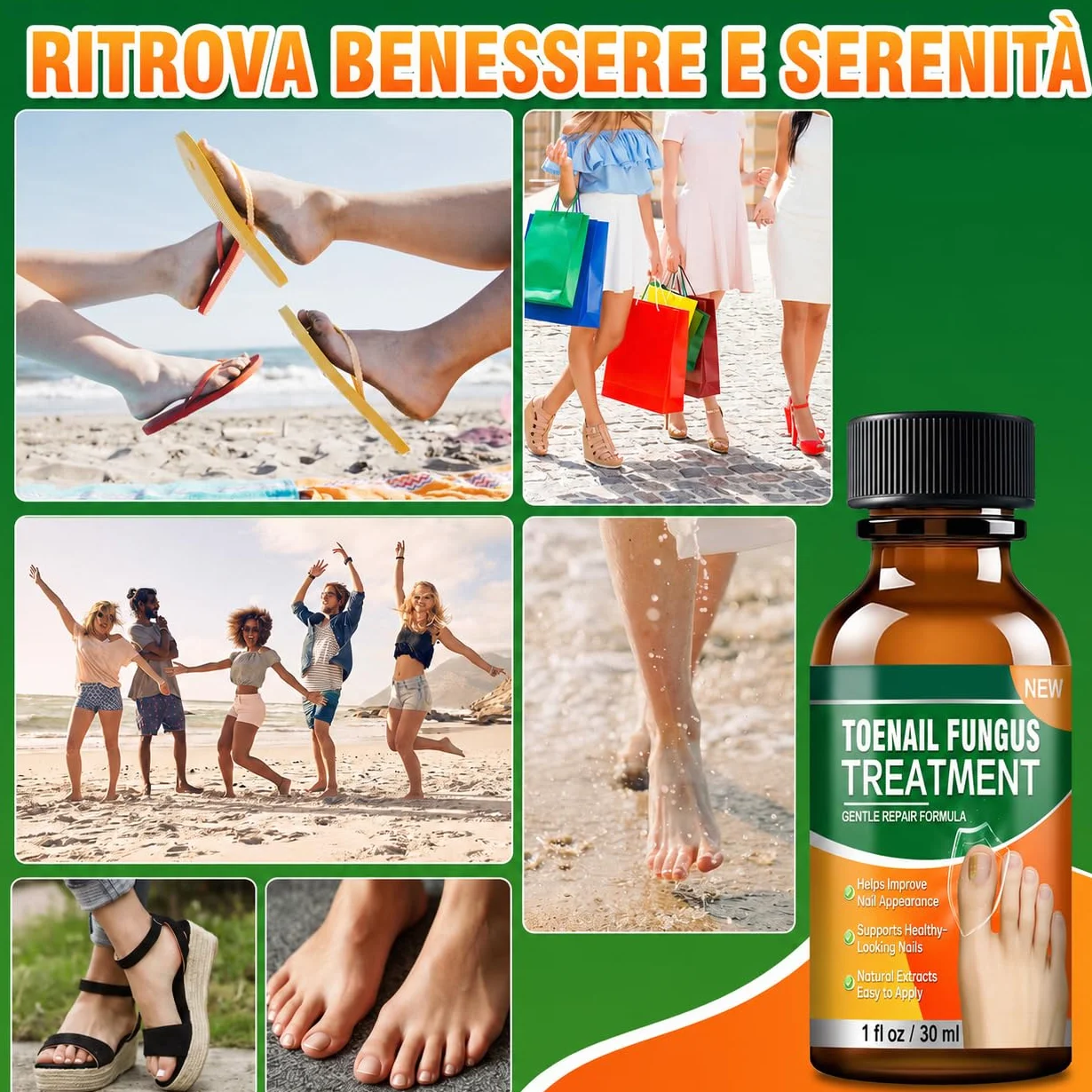 Micosi Unghie Piede Trattamento, Trattamento Funghi Unghie Piedi, Antimicotico Unghie Piedi Liquido, Migliora Unghie Spesse, Fragili, Rotte e Scolorite, Trattamento Rigenerante per Crescita Unghie