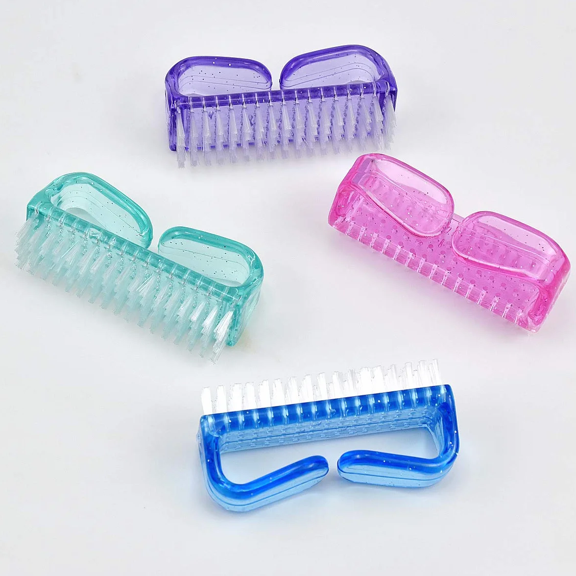 Manico Spazzola per unghie 4PCS Spazzola pulizia lavaggio mani