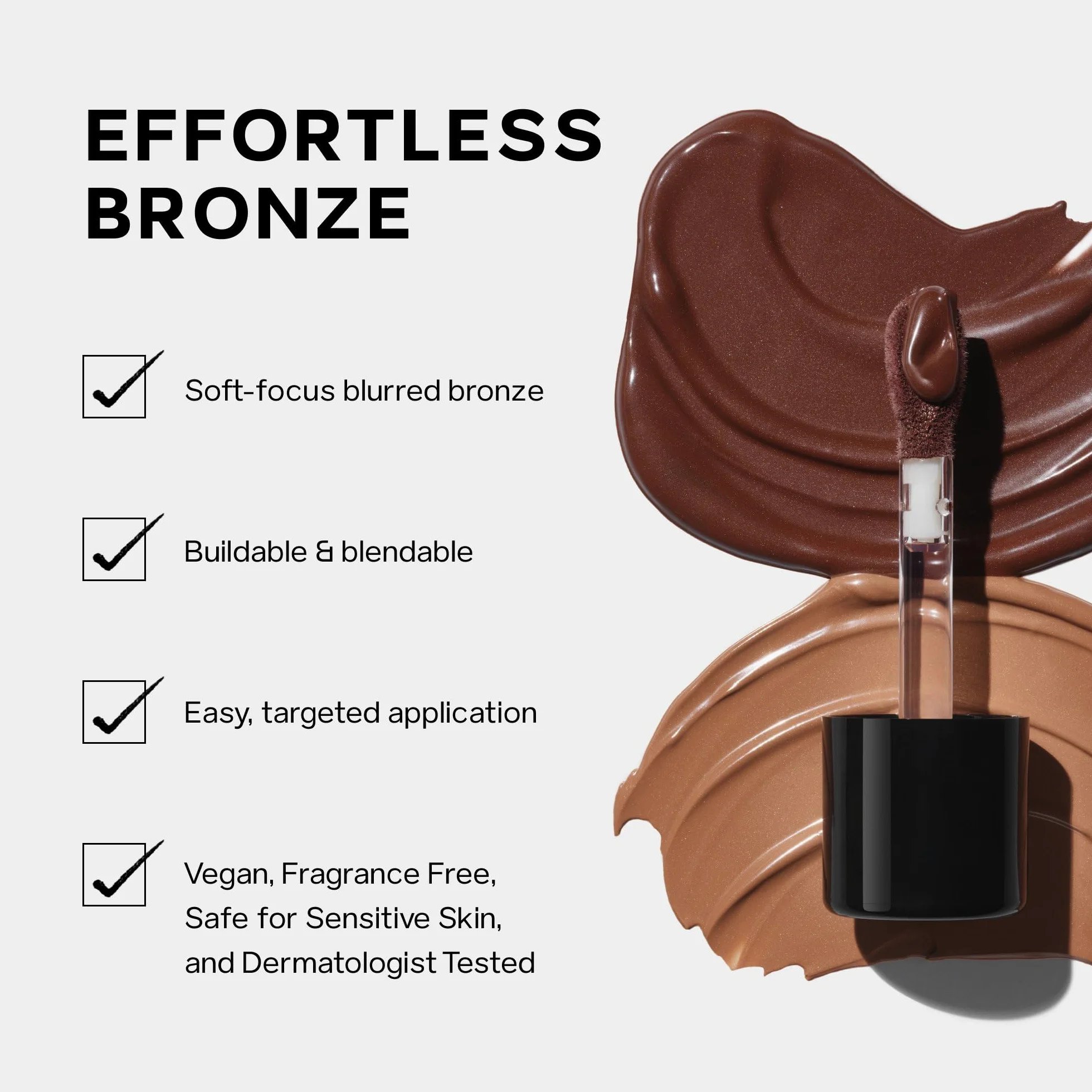 Dew Bronze Soft Focus Liquid Tan + Liquid Contour Arricchito con glicerina vegetale per una miscelazione senza sforzo e una cura profonda della pelle, regali di Natale Dimensioni: