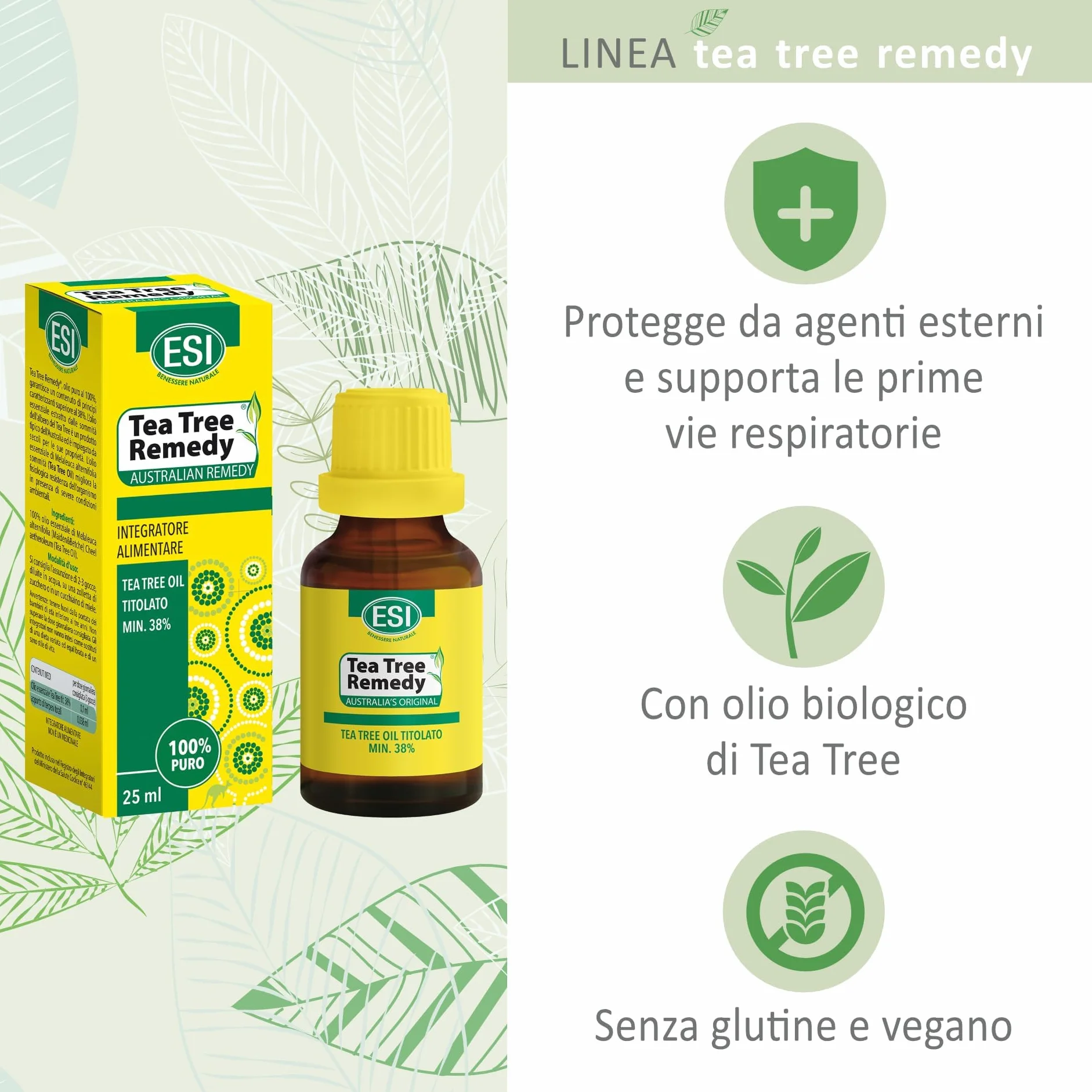 ESI Tea Tree Remedy Oil Integratore Alimentare 25 ml