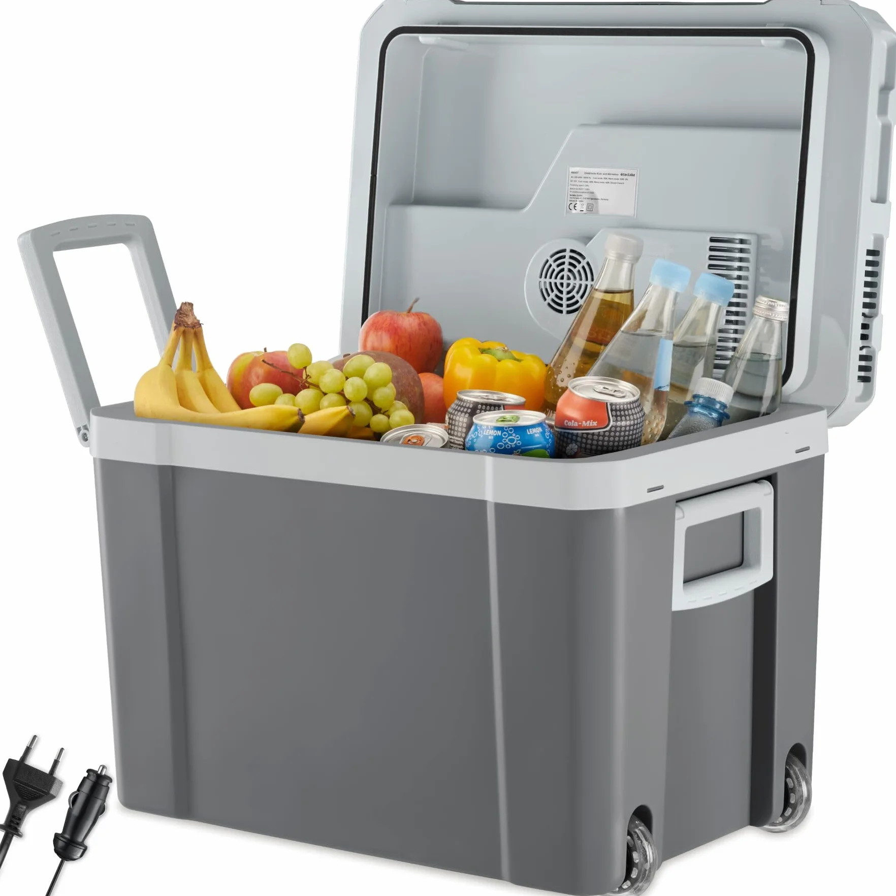tectake® Frigorifero Portatile 35 L 2in1 Freddo Caldo per Auto e Casa ECO Mode