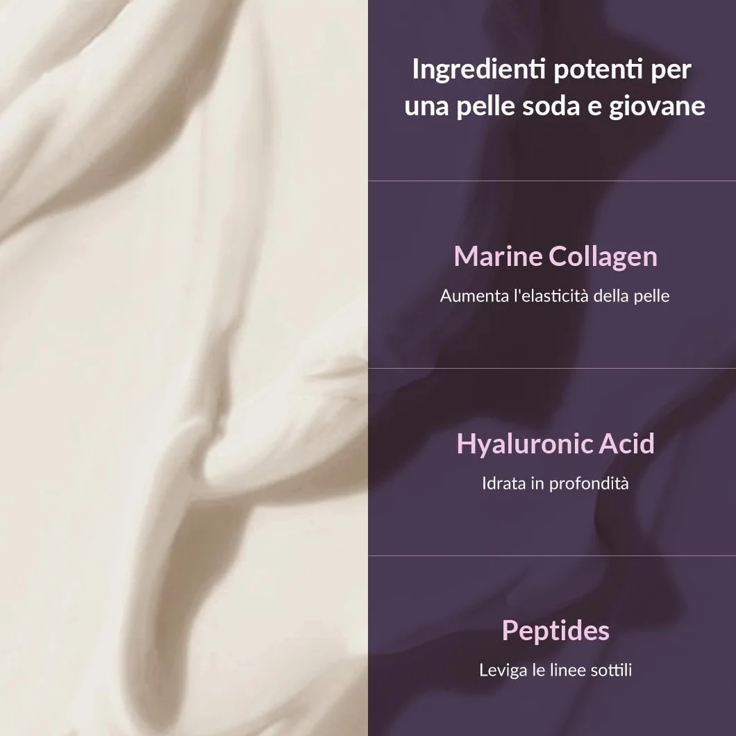 [Mizon] Crema Arricchita con Collagene Marino (50ml) Cura della pelle coreana, collagene marino ricco al 54%, cura intensiva antietà e linee sottili (Collagen Power Firming Enriched Cream)