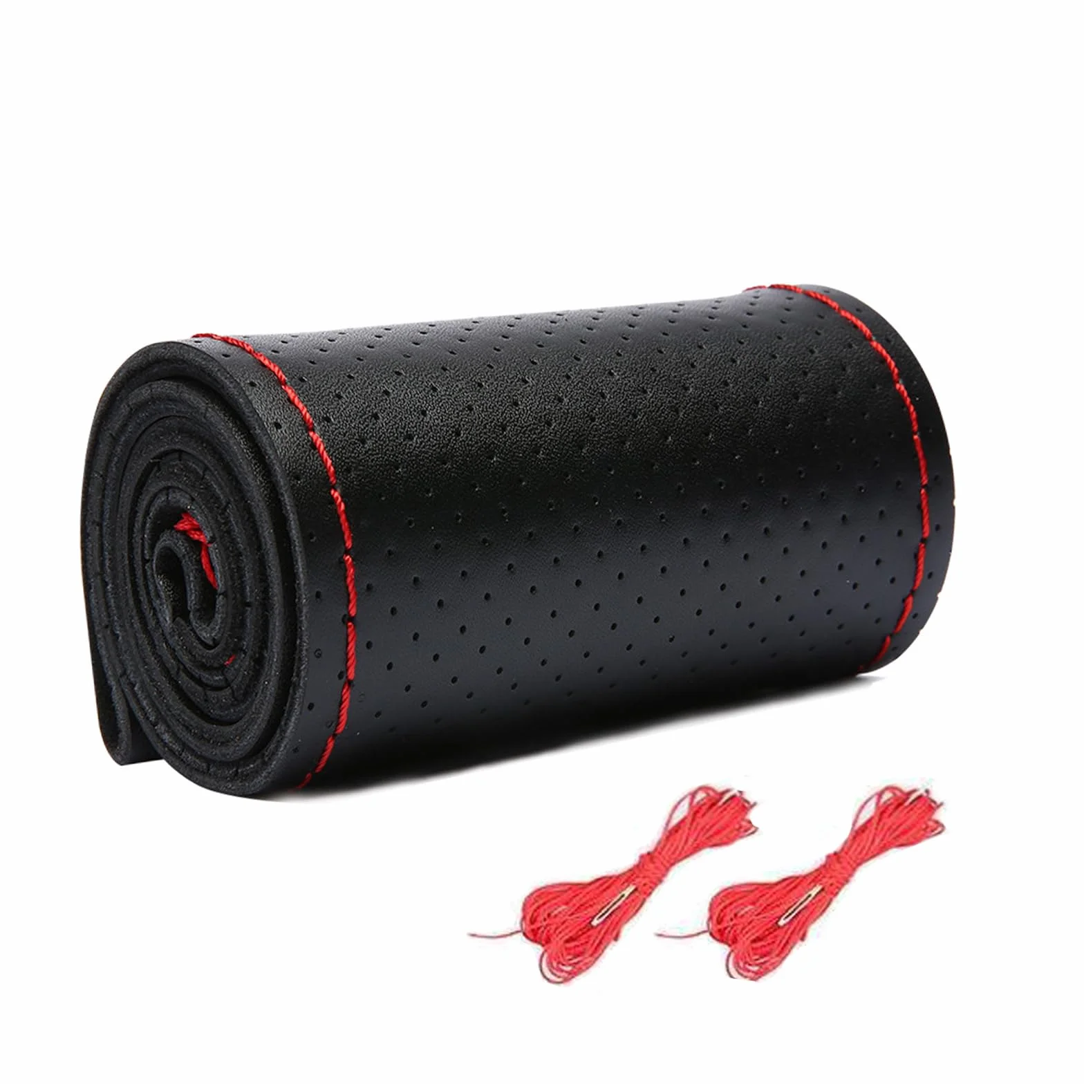 Coprivolante Auto Universale in Pelle Morbida Microfibra Traspirante Antiscivolo Diametro 37-38 cm