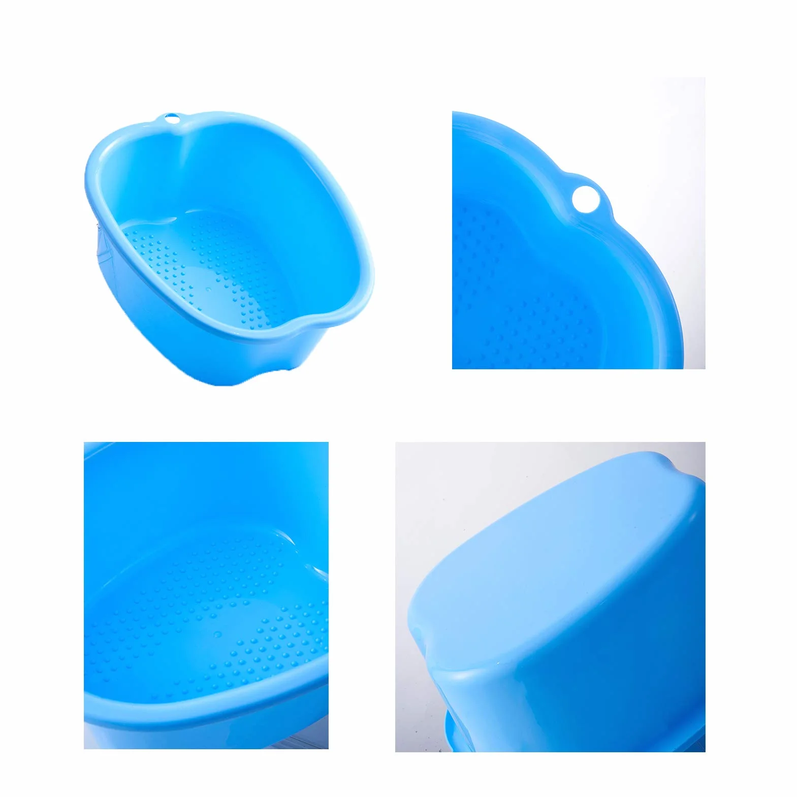 Pediluvio Idromassaggio Grande Plastica Vasca per Pediluvio, Piedi Cura Bagno Spa, per Pedicure Rilassare Disintossicazione e Massaggio, Sbarazzarsi di Calli Cuticole Pelle Morta (Purple)
