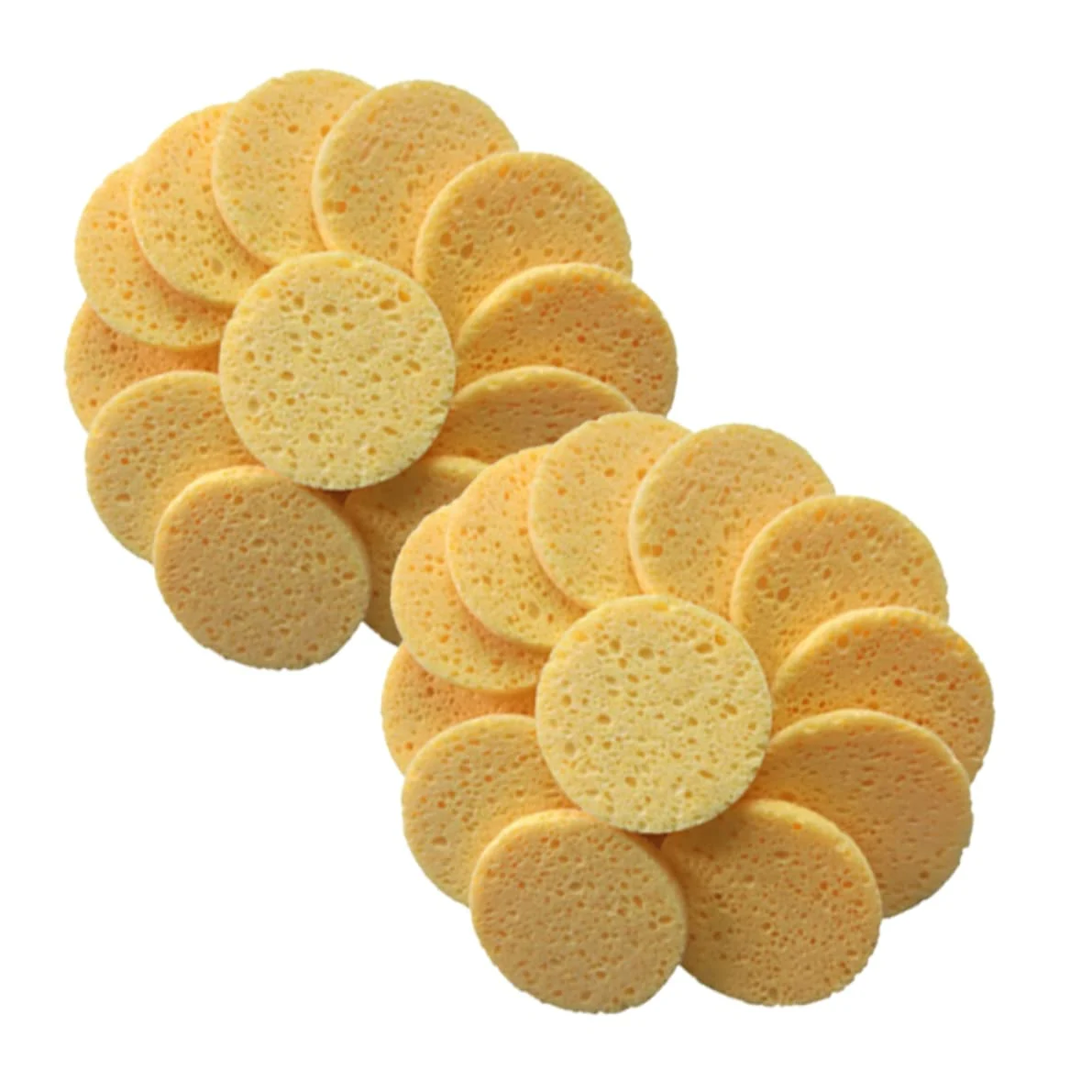 Healeved 3 Set Di Dischetti Di Cotone Per Il Trucco Delicati Sulla Pelle Con Cuscino Di Spugna Rotondo Per La Pulizia 20 Pezzi * 3